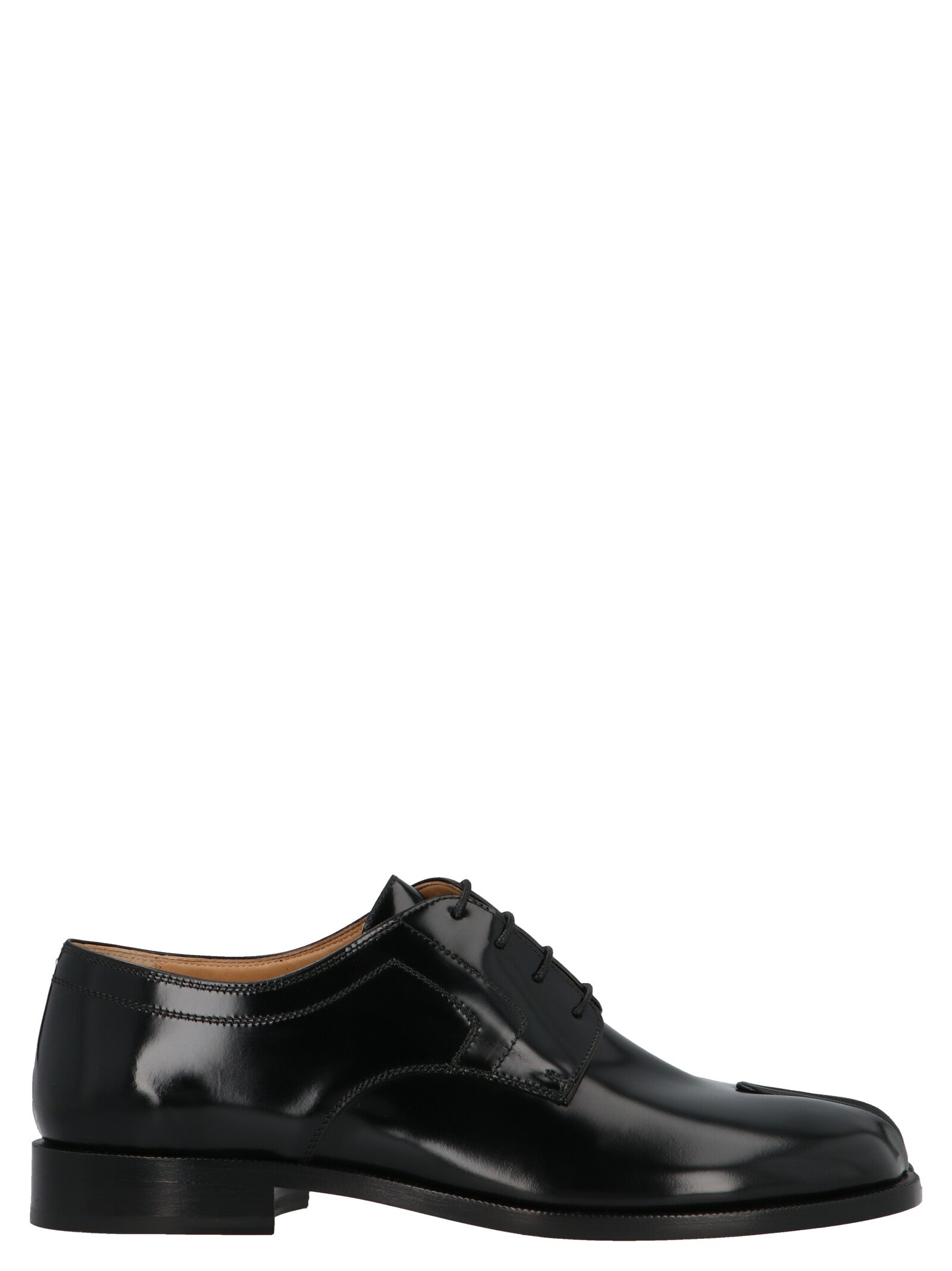 Maison Margiela Schwarze Oxford- und Derby-Schuhe aus Kalbsleder