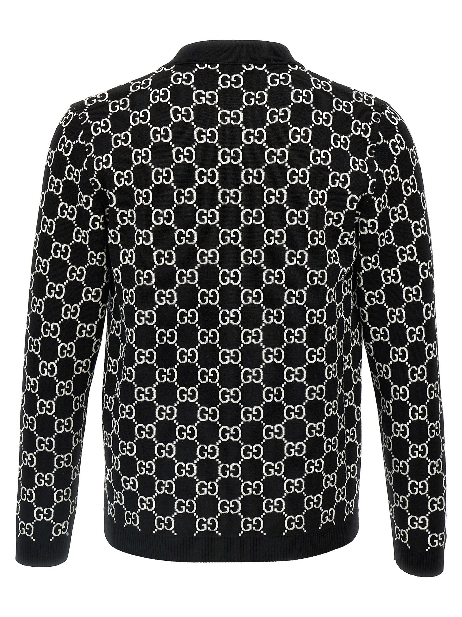 Gucci Zweifarbige Wollstrickjacke