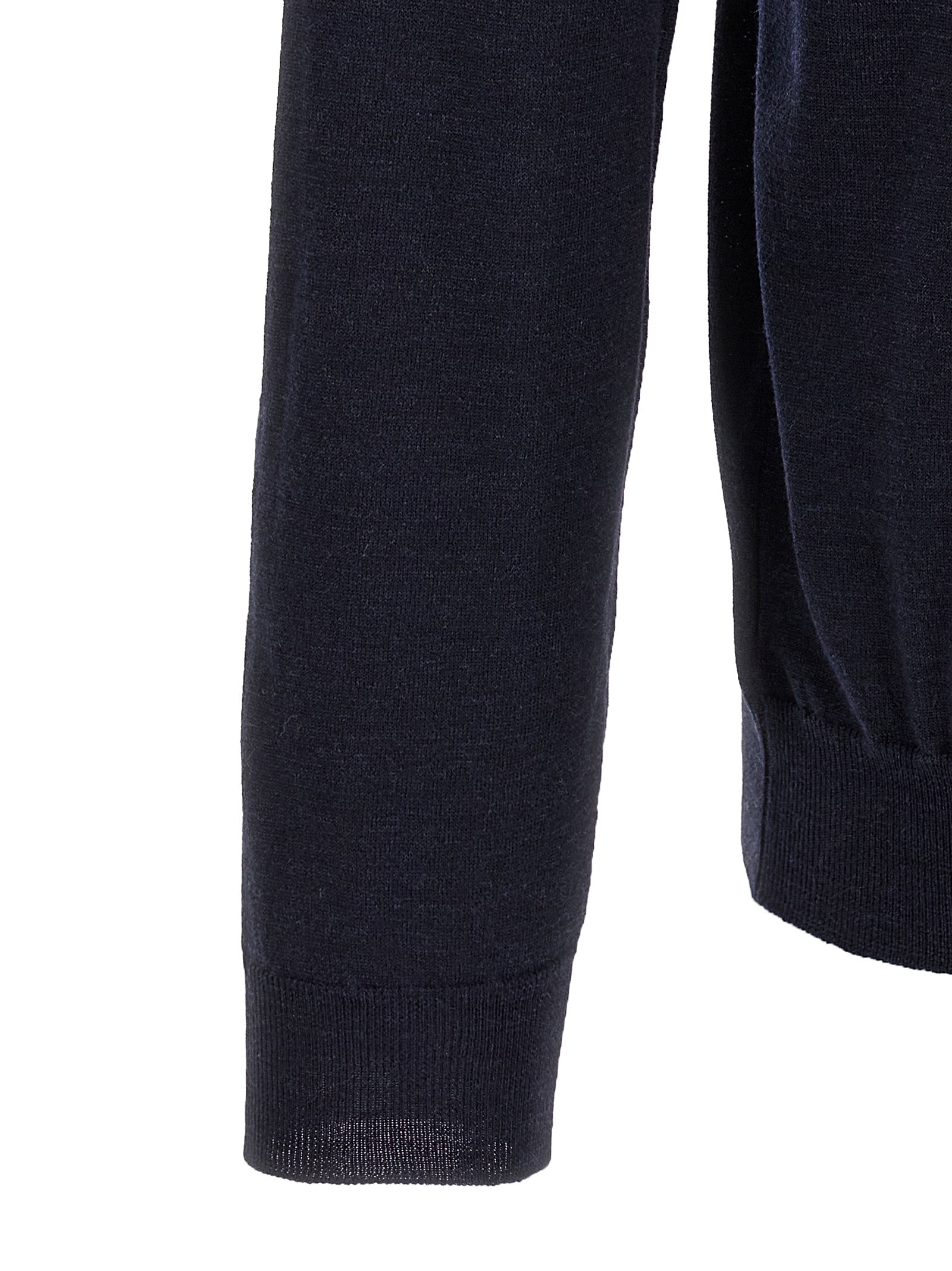 ZANONE Blaues Poloshirt aus reiner Schurwolle