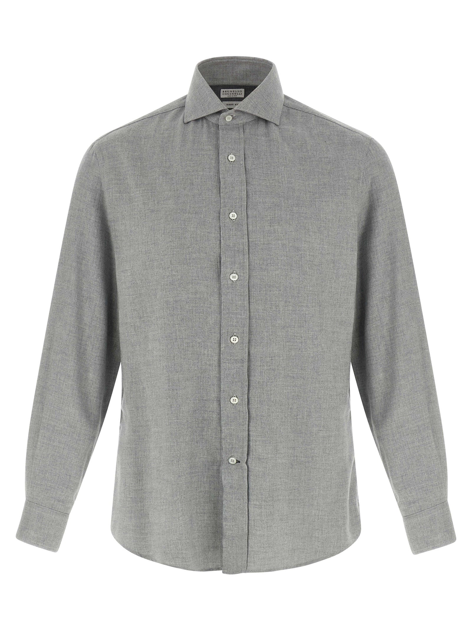 Brunello Cucinelli Graue Baumwollbluse