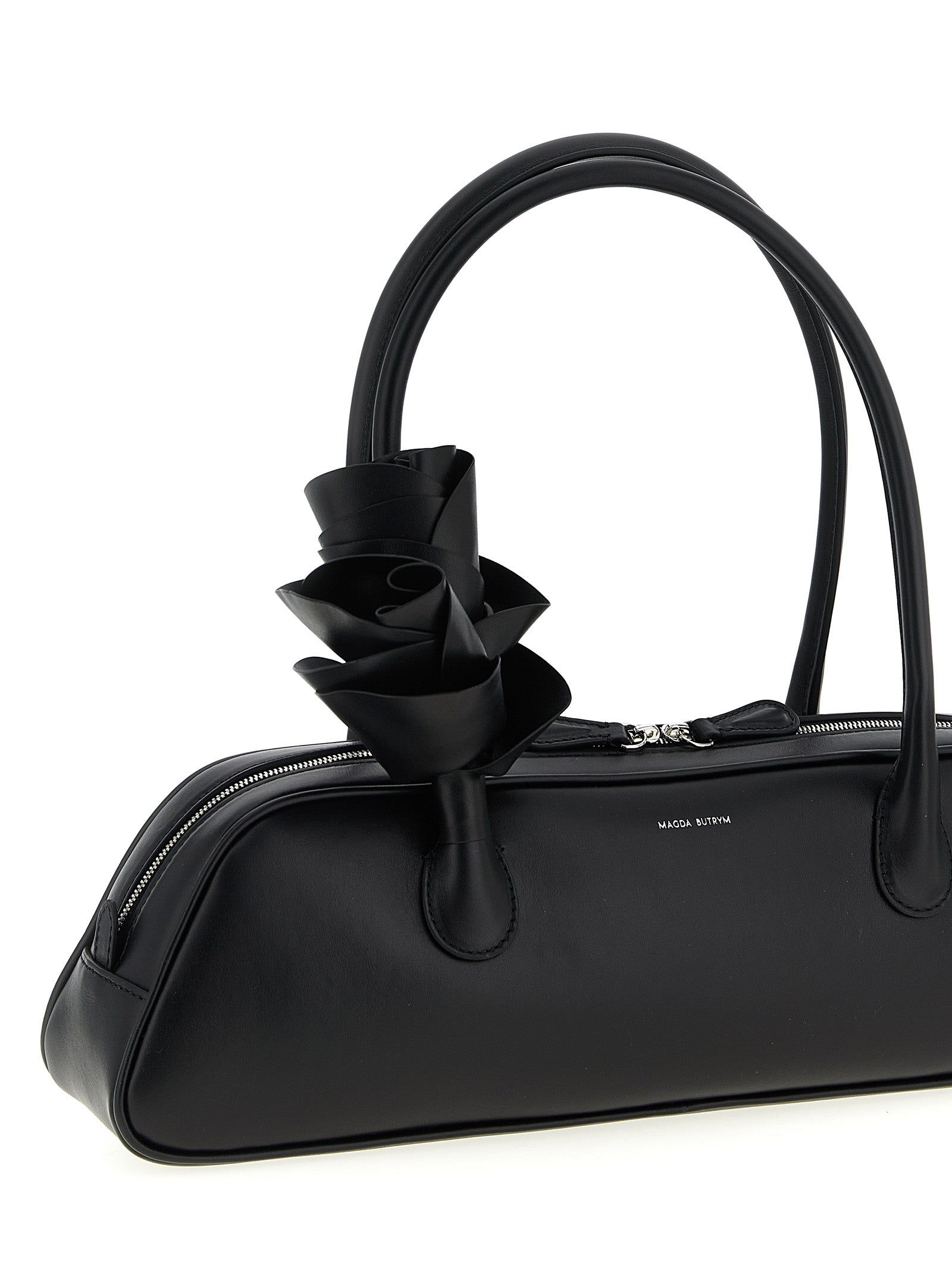 Magda Butrym Schwarze Kalbsleder-Schultertasche