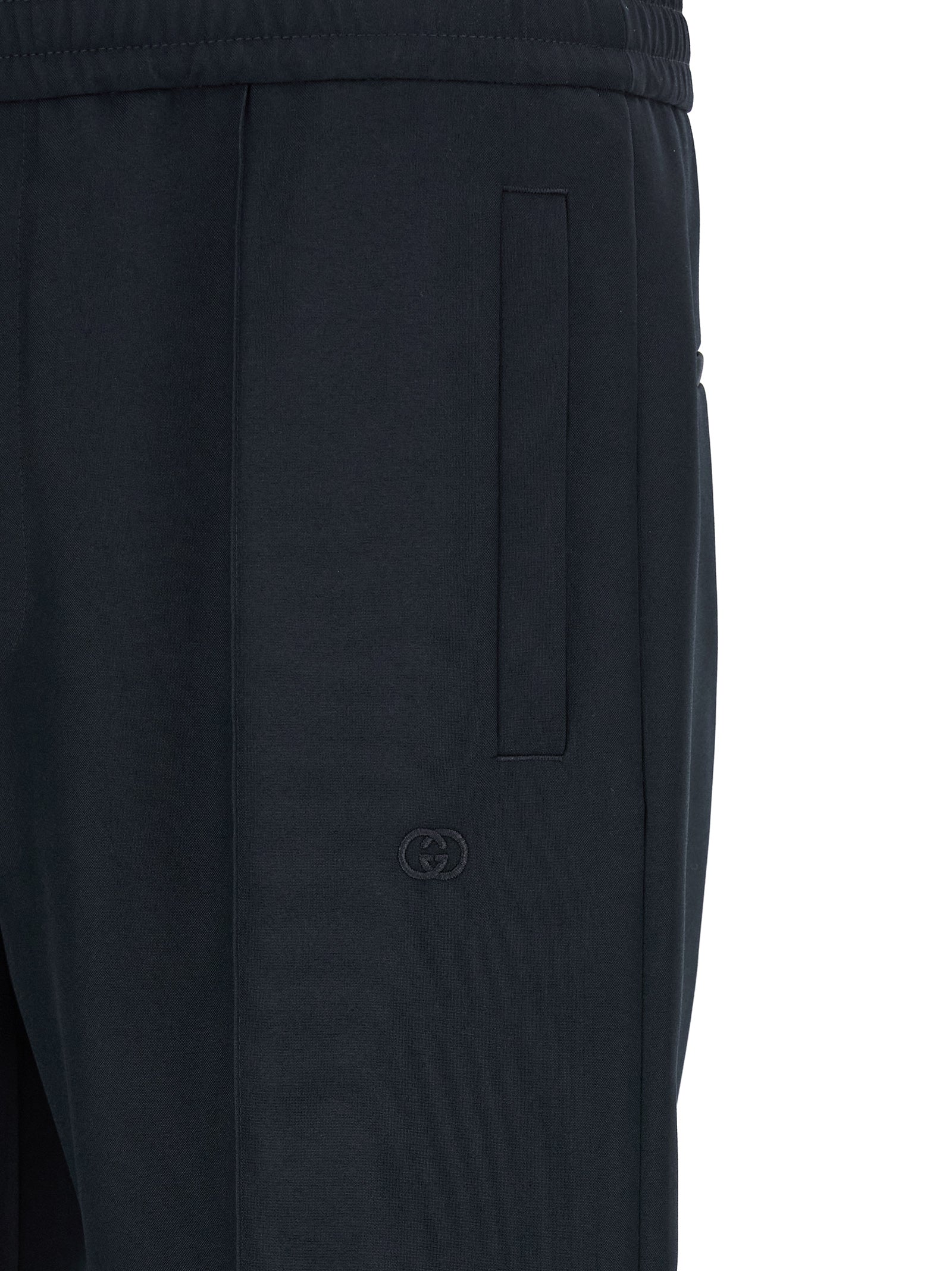 Gucci Blaue Freizeithose aus Polyester