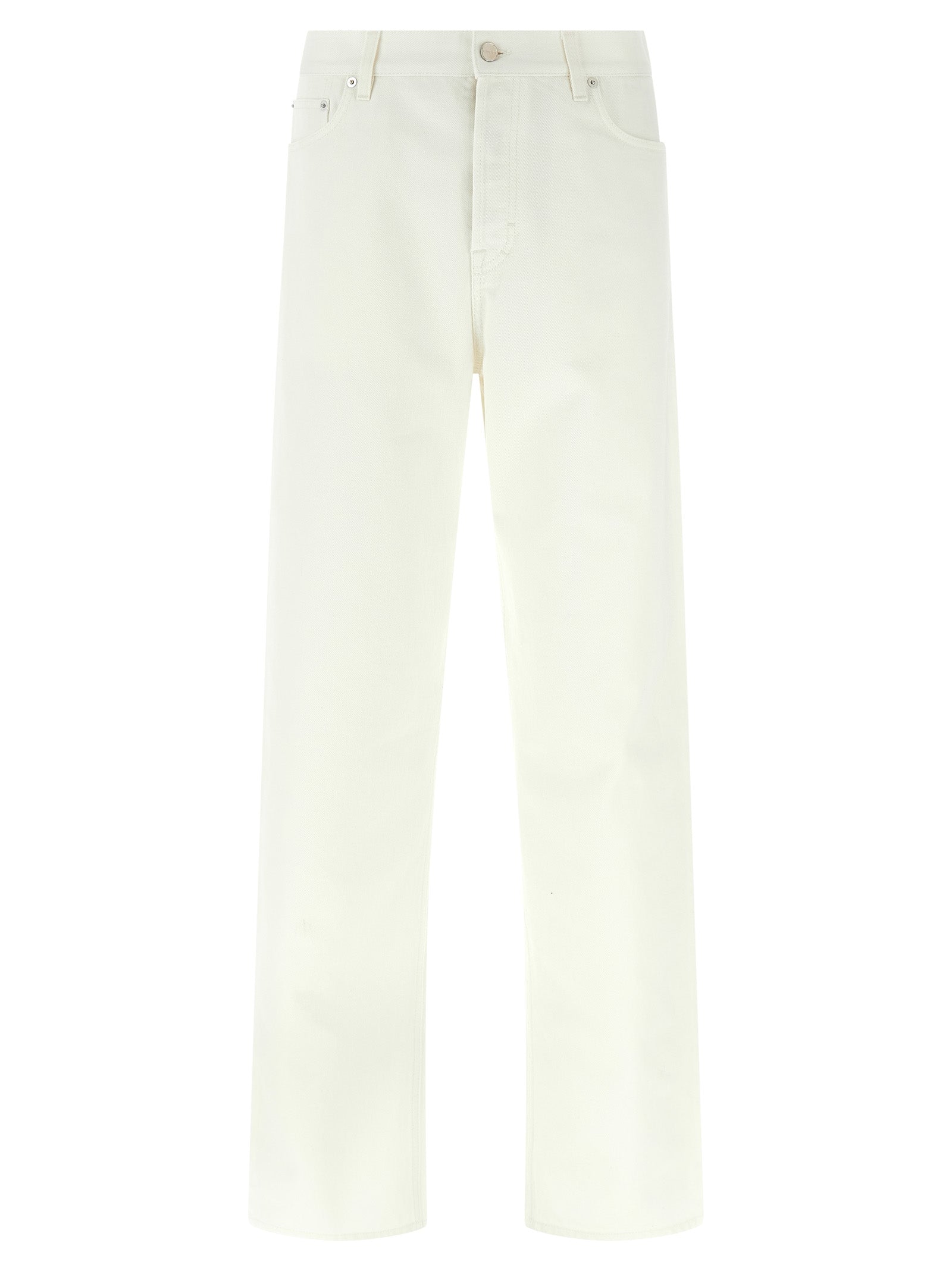 Gucci Weiße Baumwolljeans im geraden Schnitt