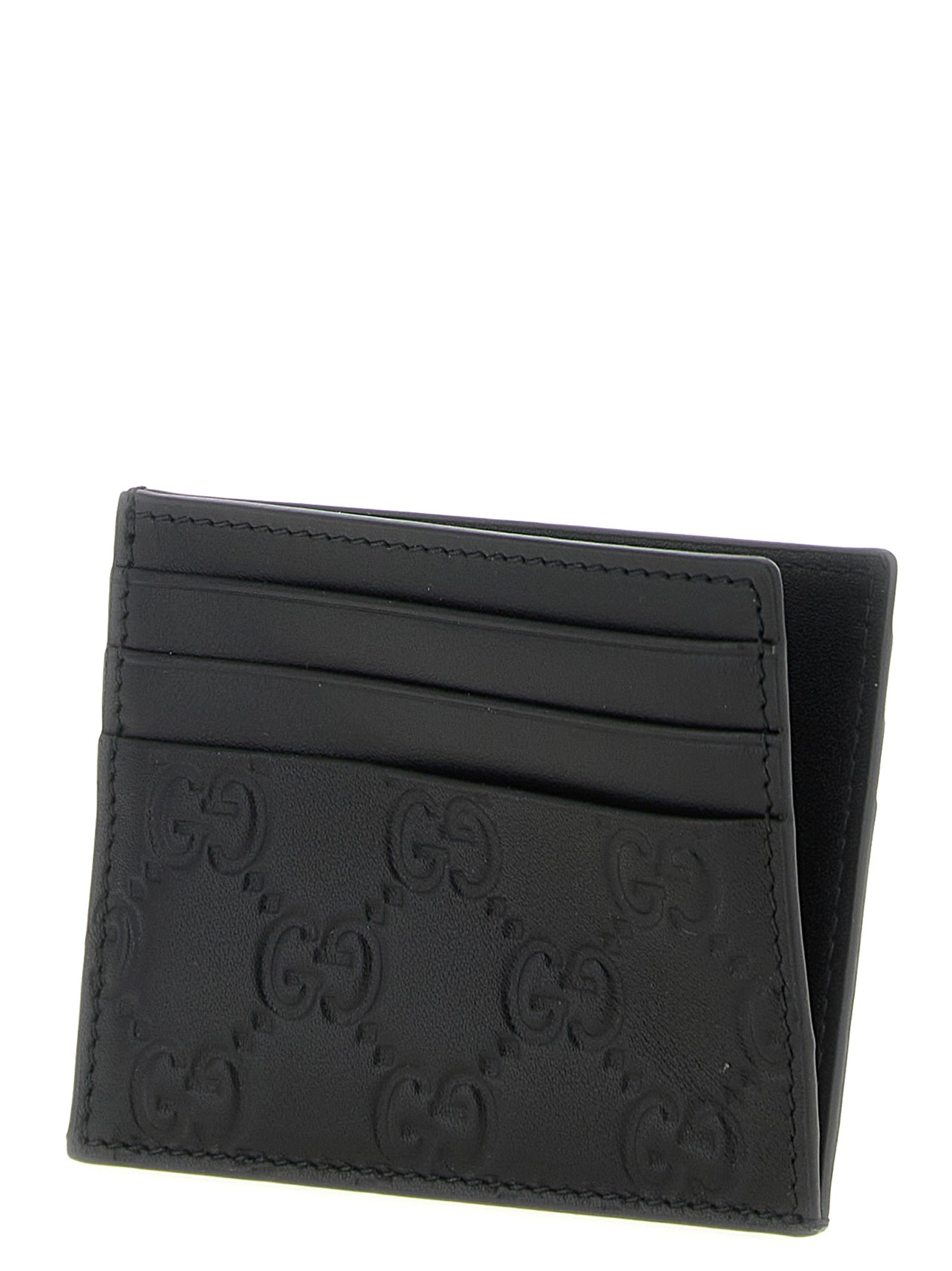 Gucci Schwarzer Kalbsleder-Kartenetui