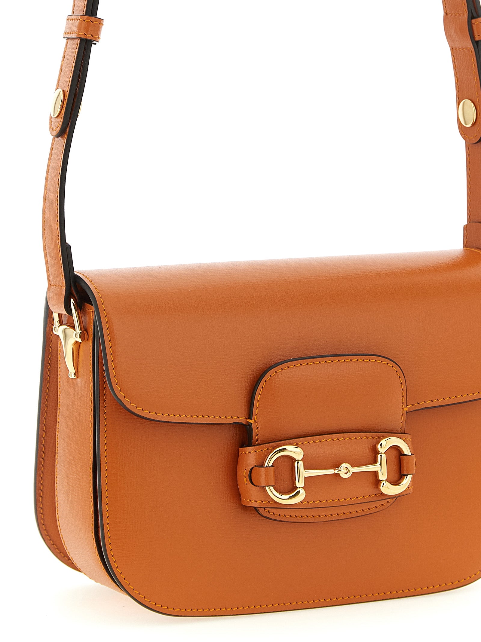 Gucci Orange Kalbsleder Schultertasche