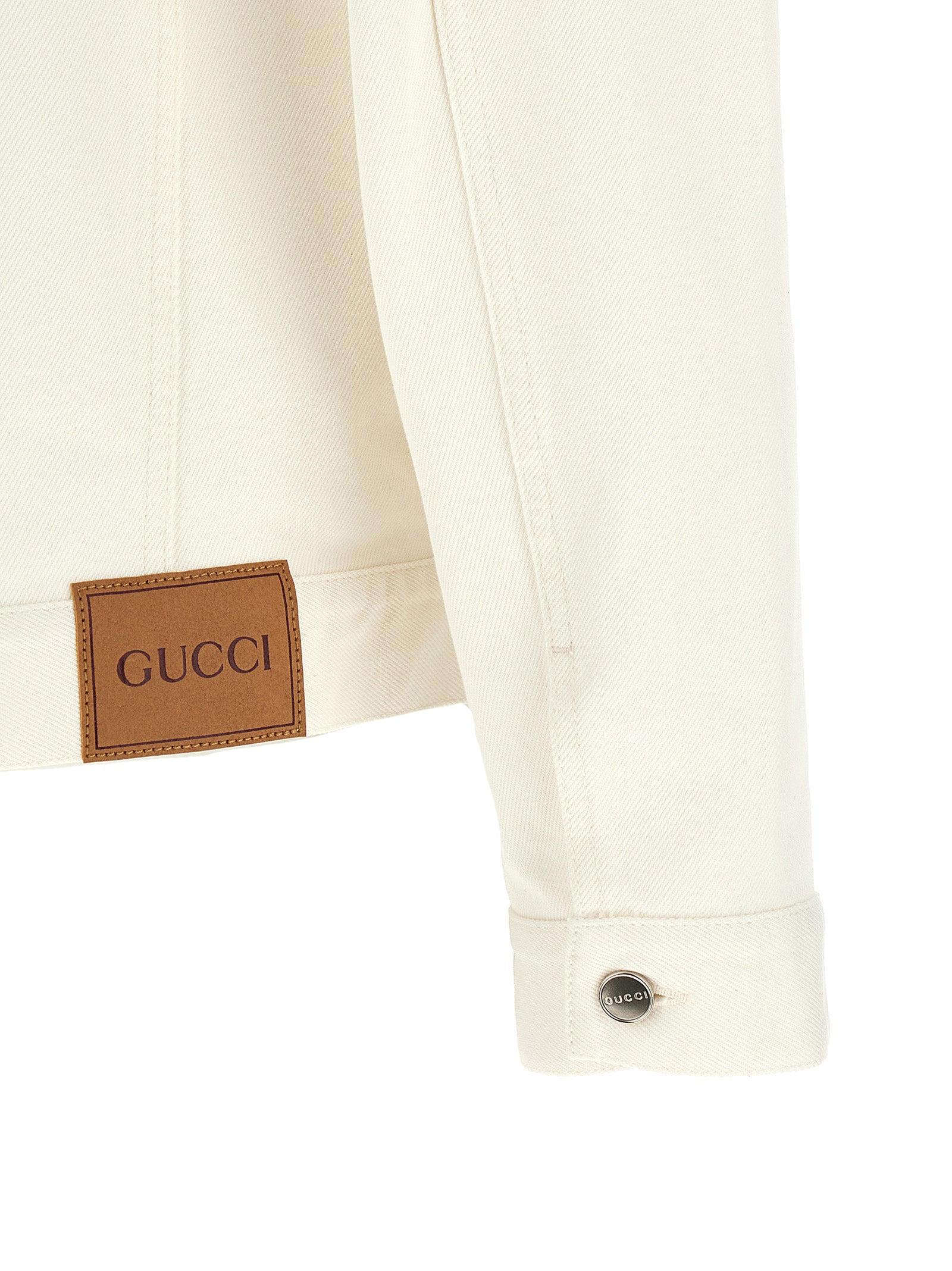 Gucci Weiße Jeansjacke aus Baumwolle