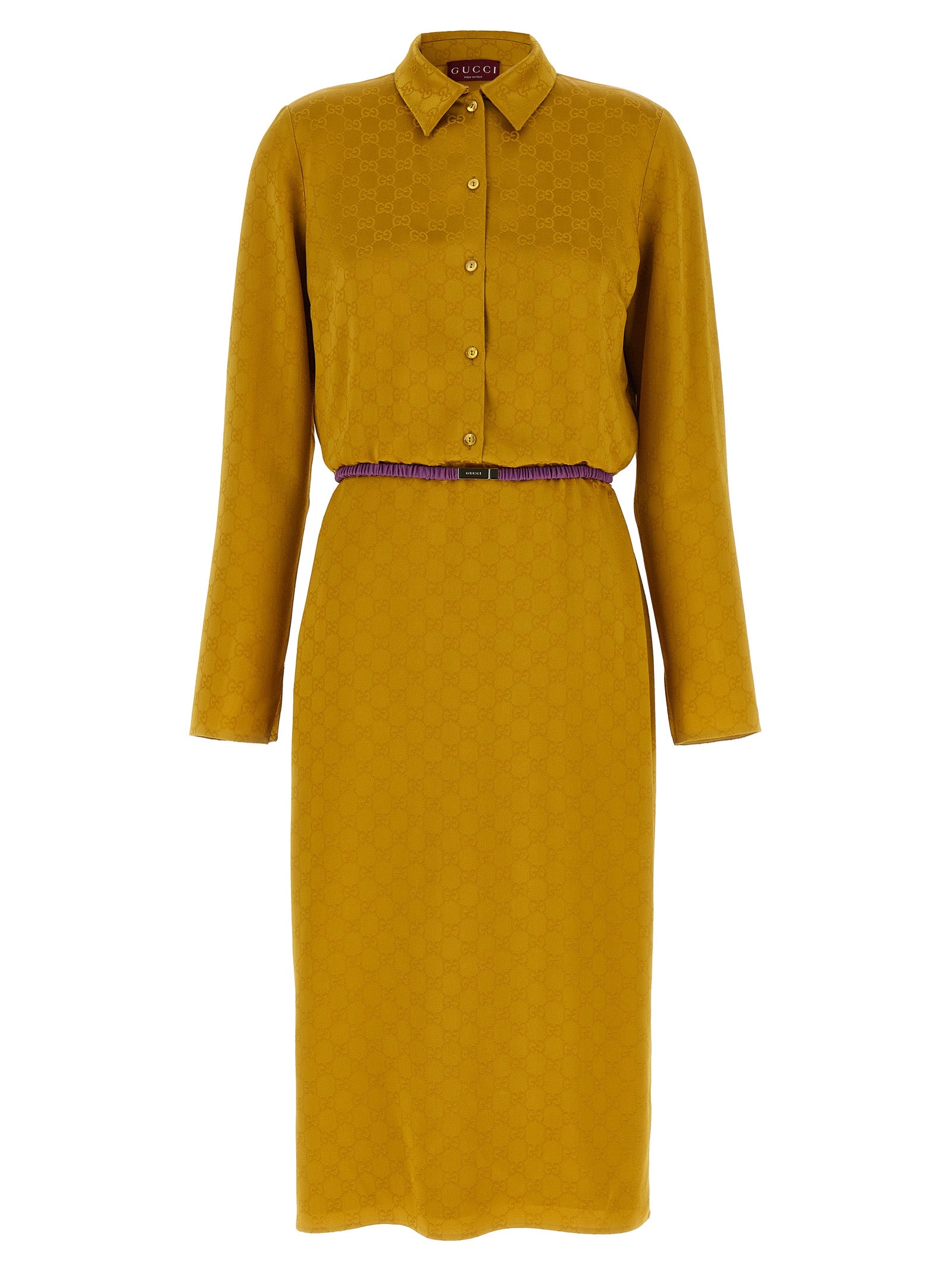 Gucci Zweifarbige Midi-Strickkleid aus Viskose