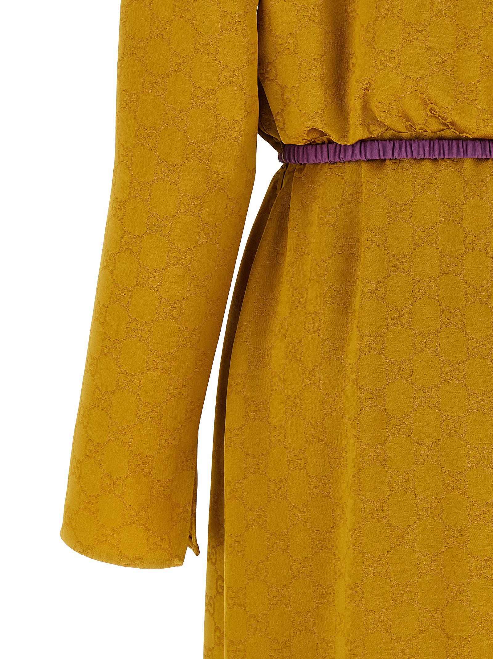Gucci Zweifarbige Midi-Strickkleid aus Viskose