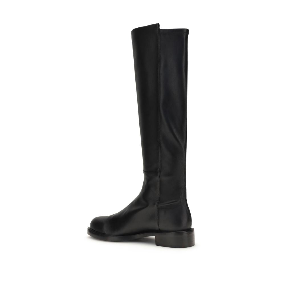 Stuart Weitzman Braune Kalbsleder Bos Taurus Overknee-Stiefel