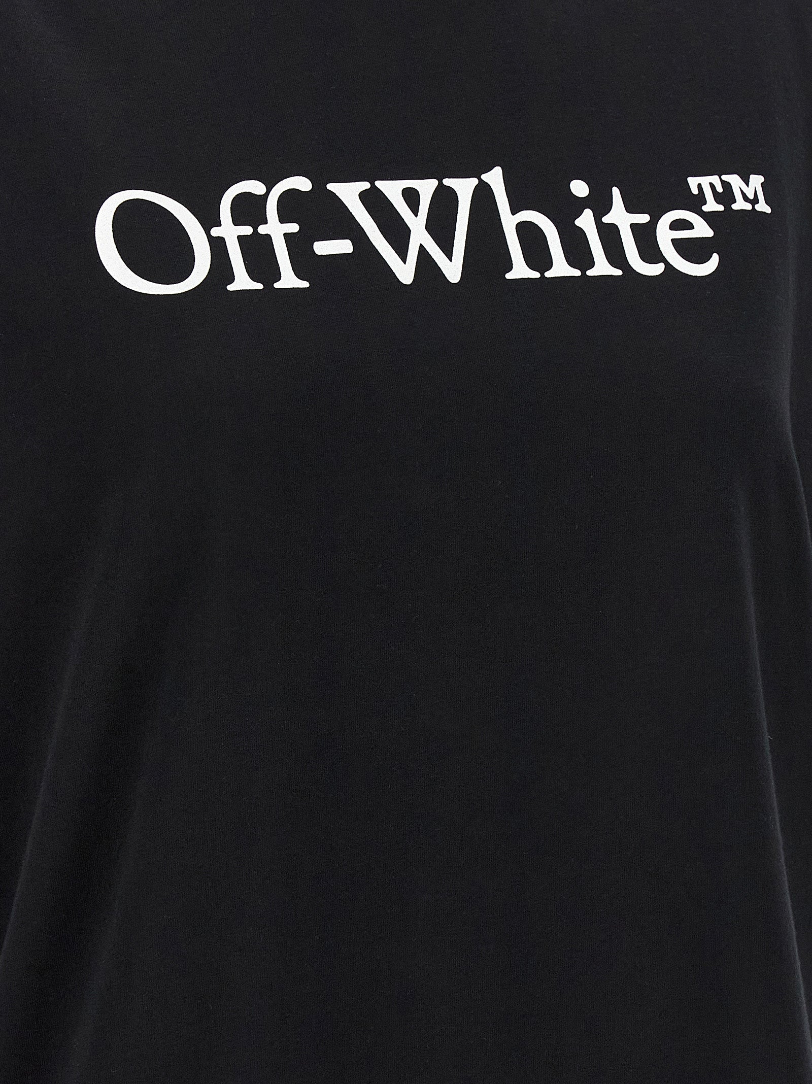 Off-White Schwarzes Baumwoll-T-Shirt