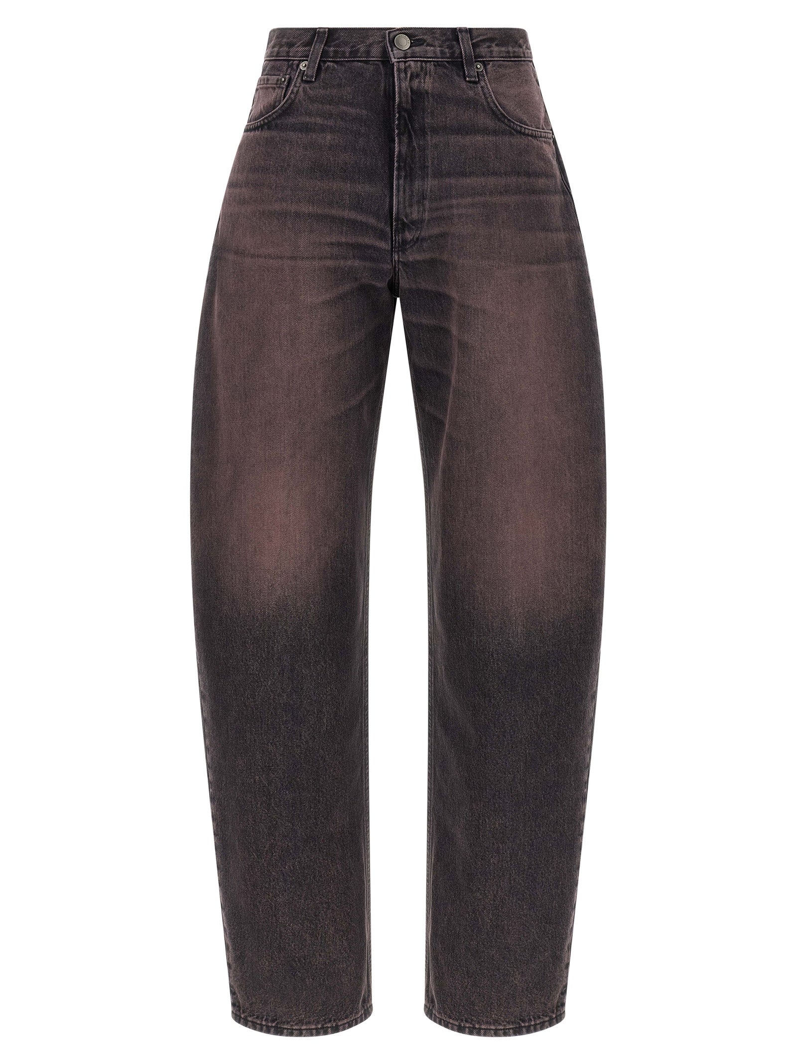 Haikure Mehrfarbige Baumwolljeans mit hoher Taille