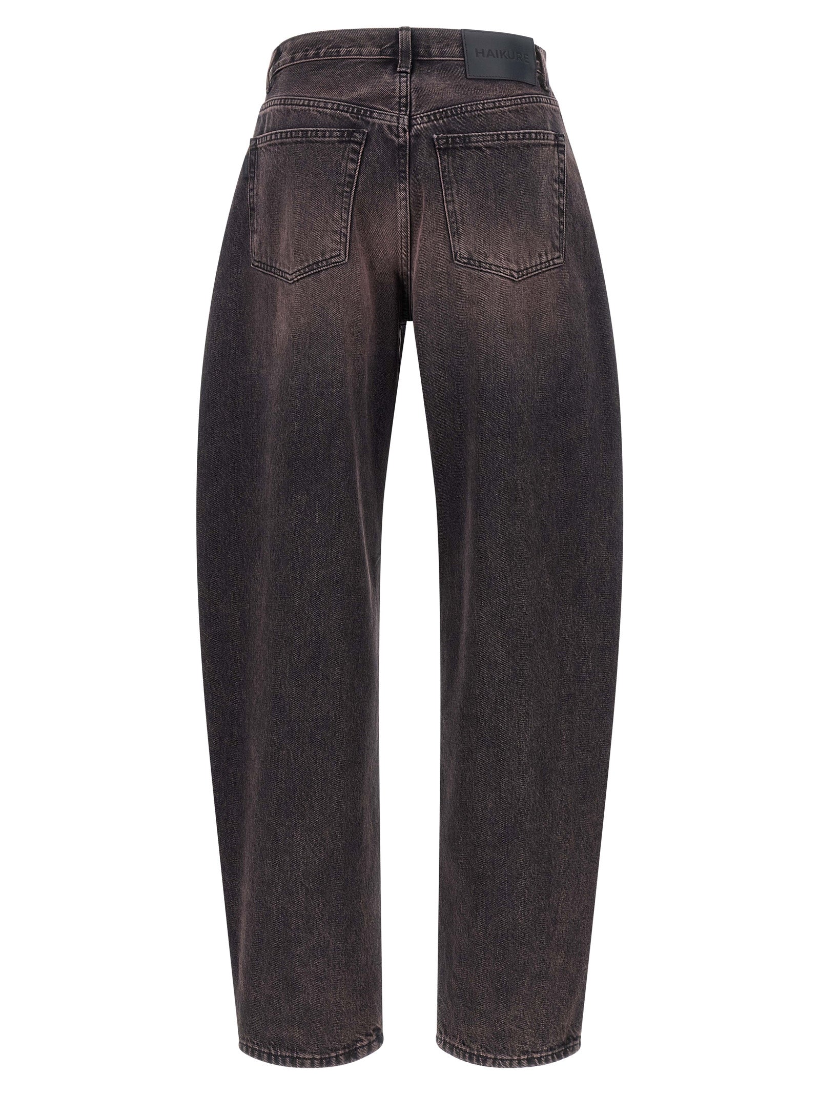 Haikure Mehrfarbige Baumwolljeans mit hoher Taille