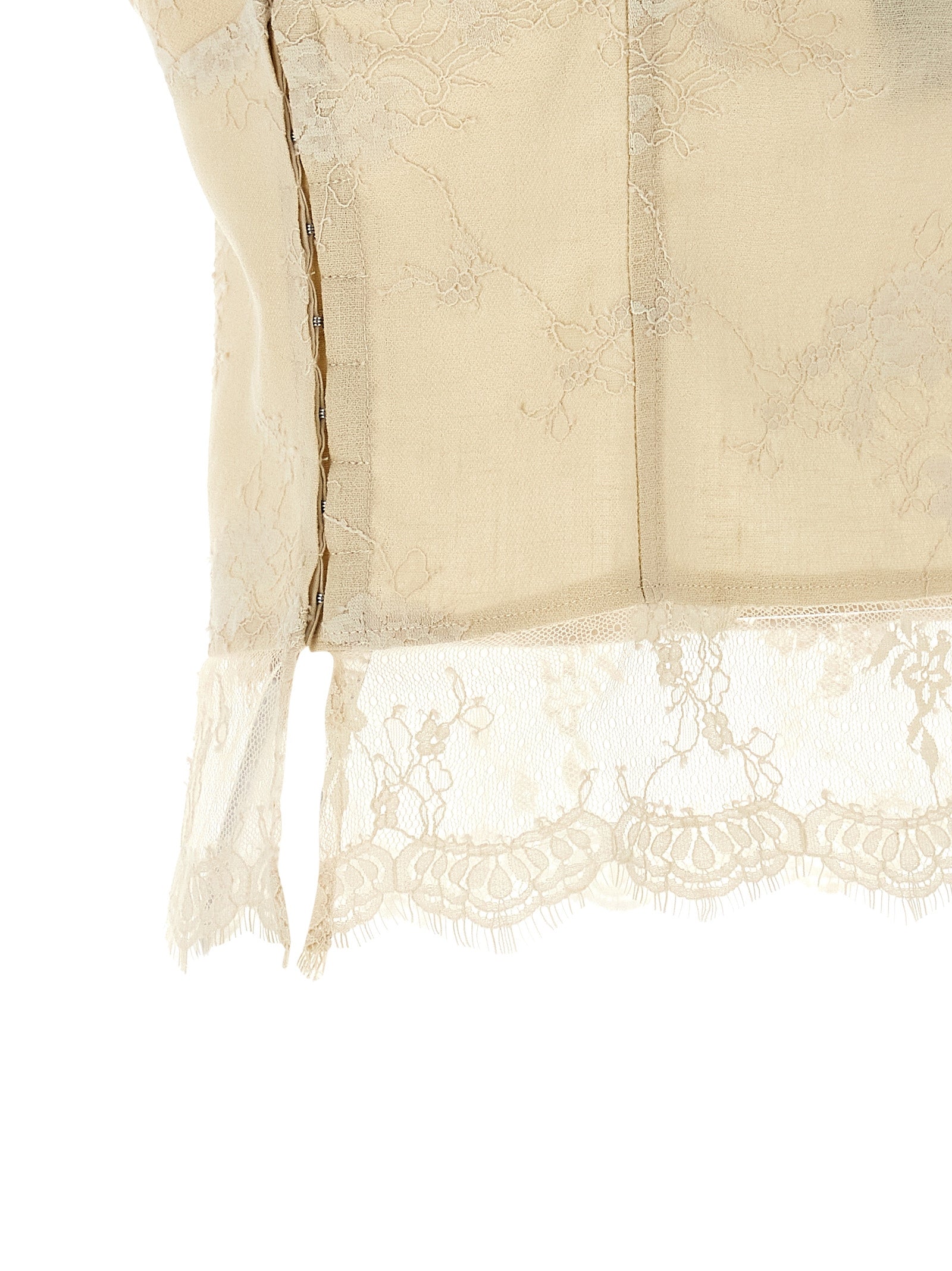 PINKO Beige Leinen-Tanktops