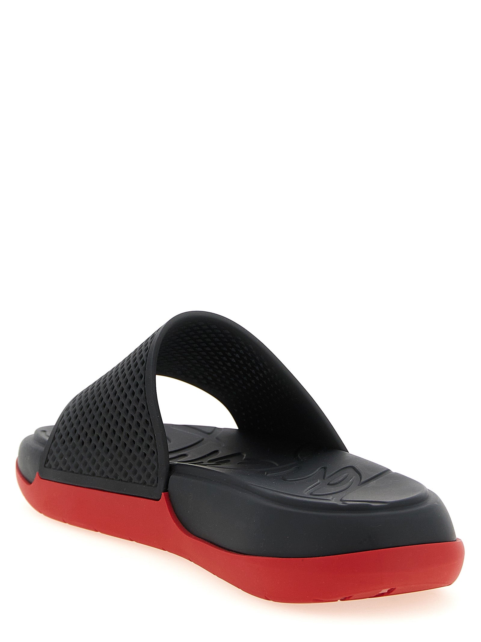 Christian Louboutin Schwarze Slides aus Polyethylen