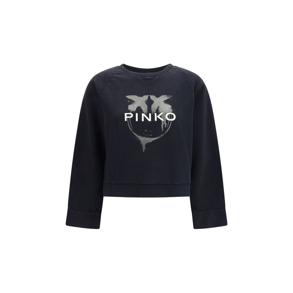 PINKO Schwarzer Baumwoll-Sweatshirt
