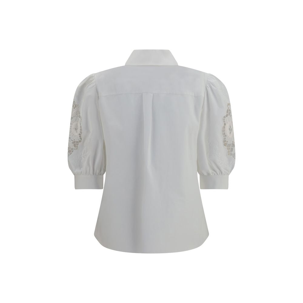 Valentino Garavani Weiße Baumwollbluse