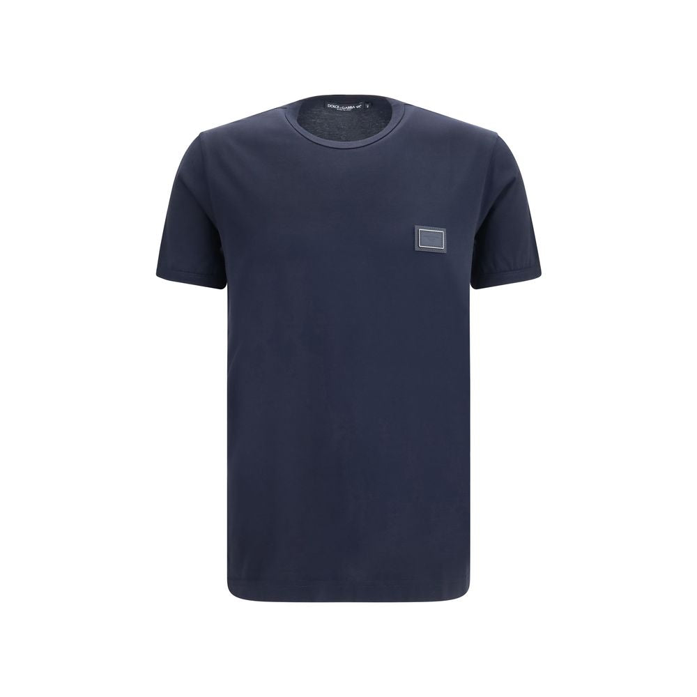 Dolce & Gabbana Schwarzes Baumwoll-T-Shirt