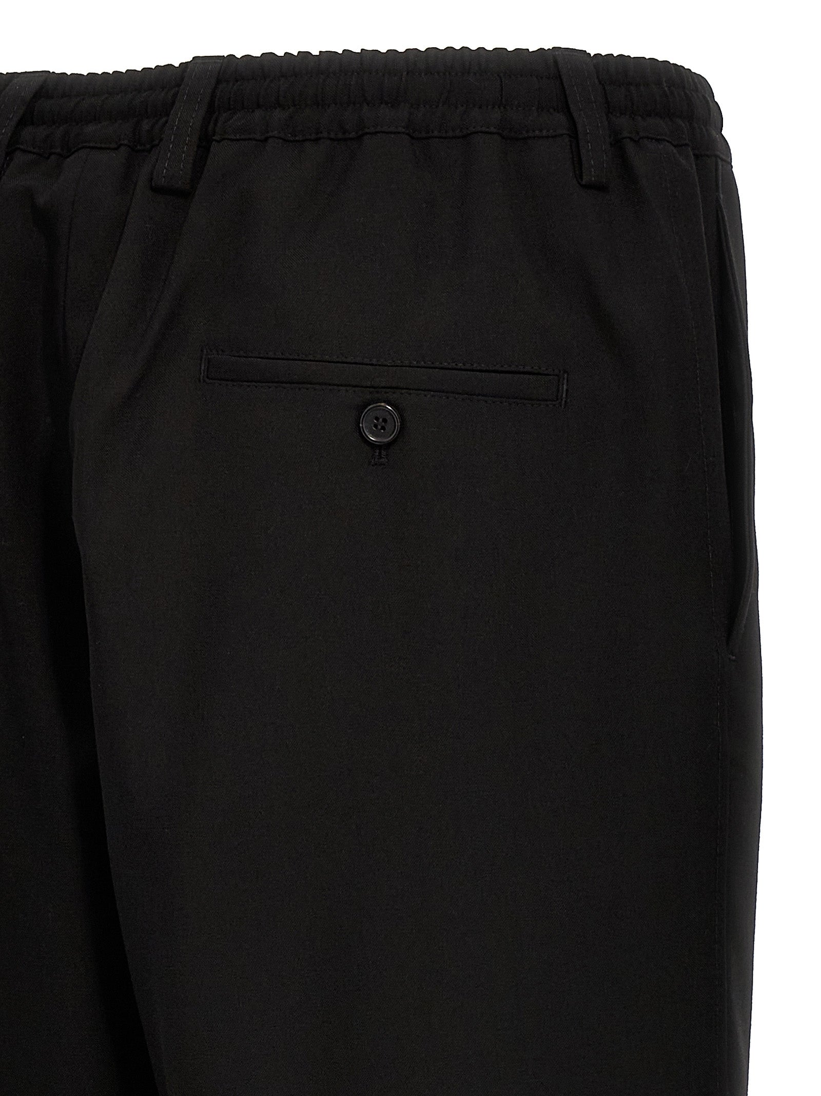 Marni Schwarze Cropped Hose aus Schurwolle