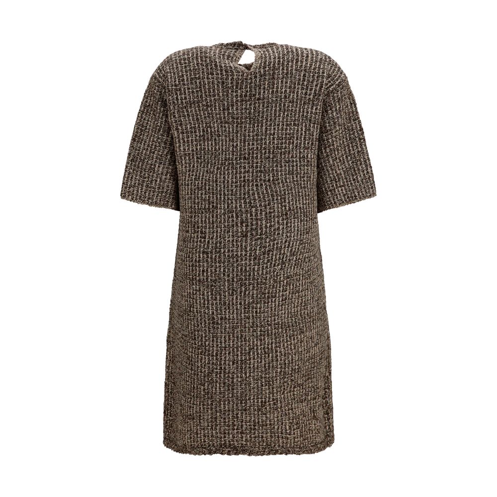 Fabiana Filippi Braunes Wollkleid Oves Aries Casual