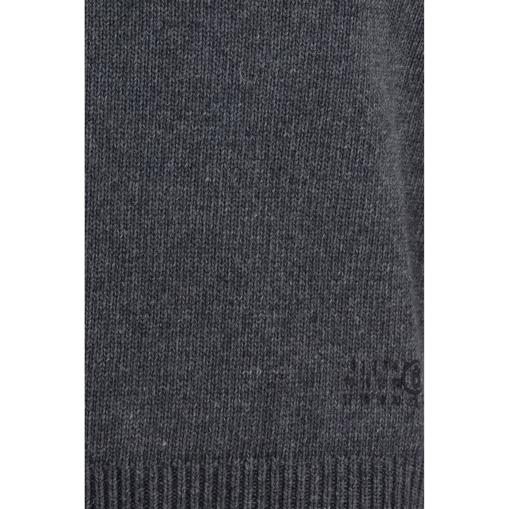 MM6 Grauer Oves Aries Wollpullover