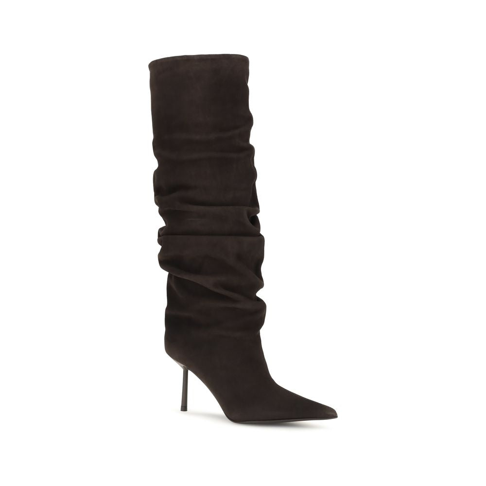 LE SILLA Braune Kalbsleder Bos Taurus Stiefel
