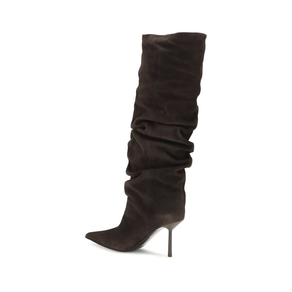 LE SILLA Braune Kalbsleder Bos Taurus Stiefel