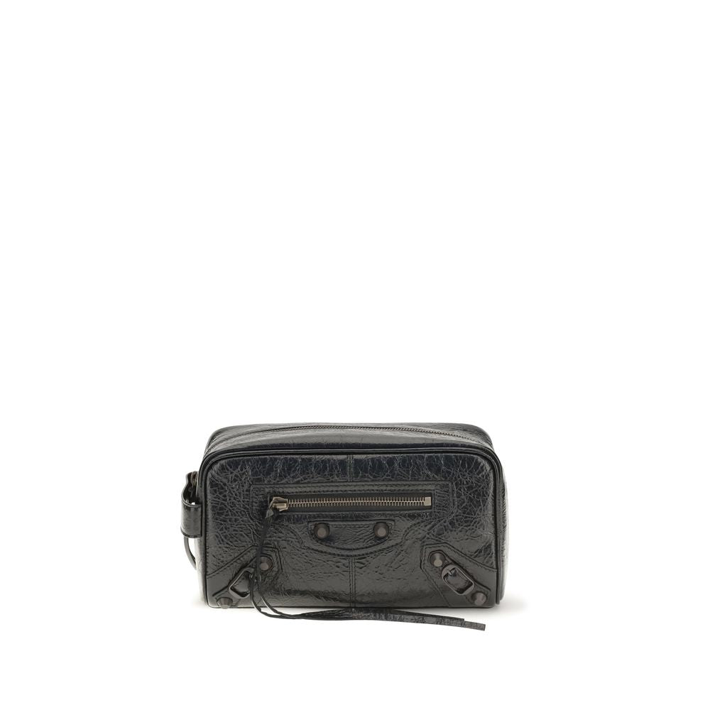 Balenciaga Schwarzes Lamm Ovis Aries Aries Portemonnaie