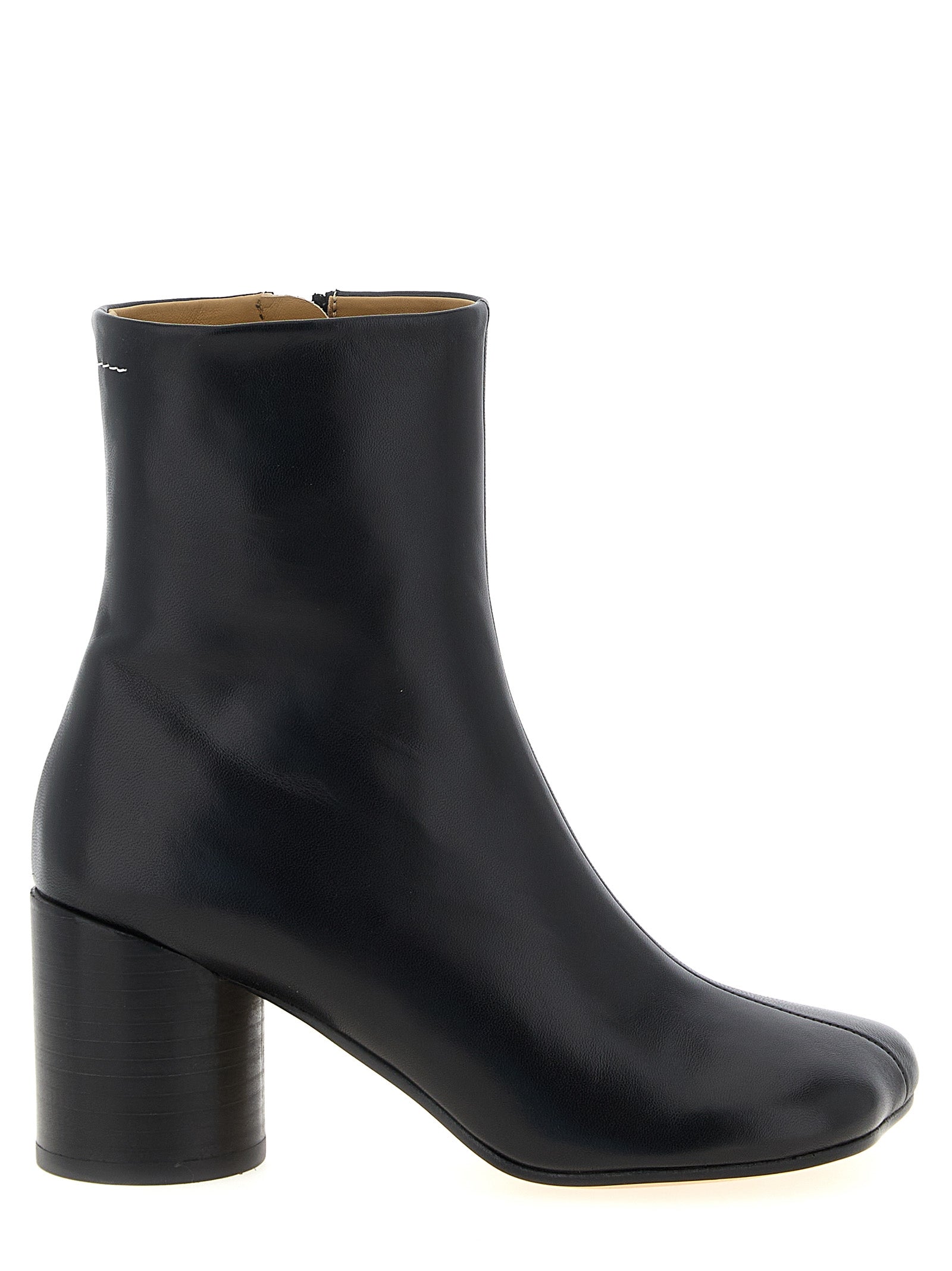 MM6 Maison Margiela Schwarze Ankle Boots aus Polyester