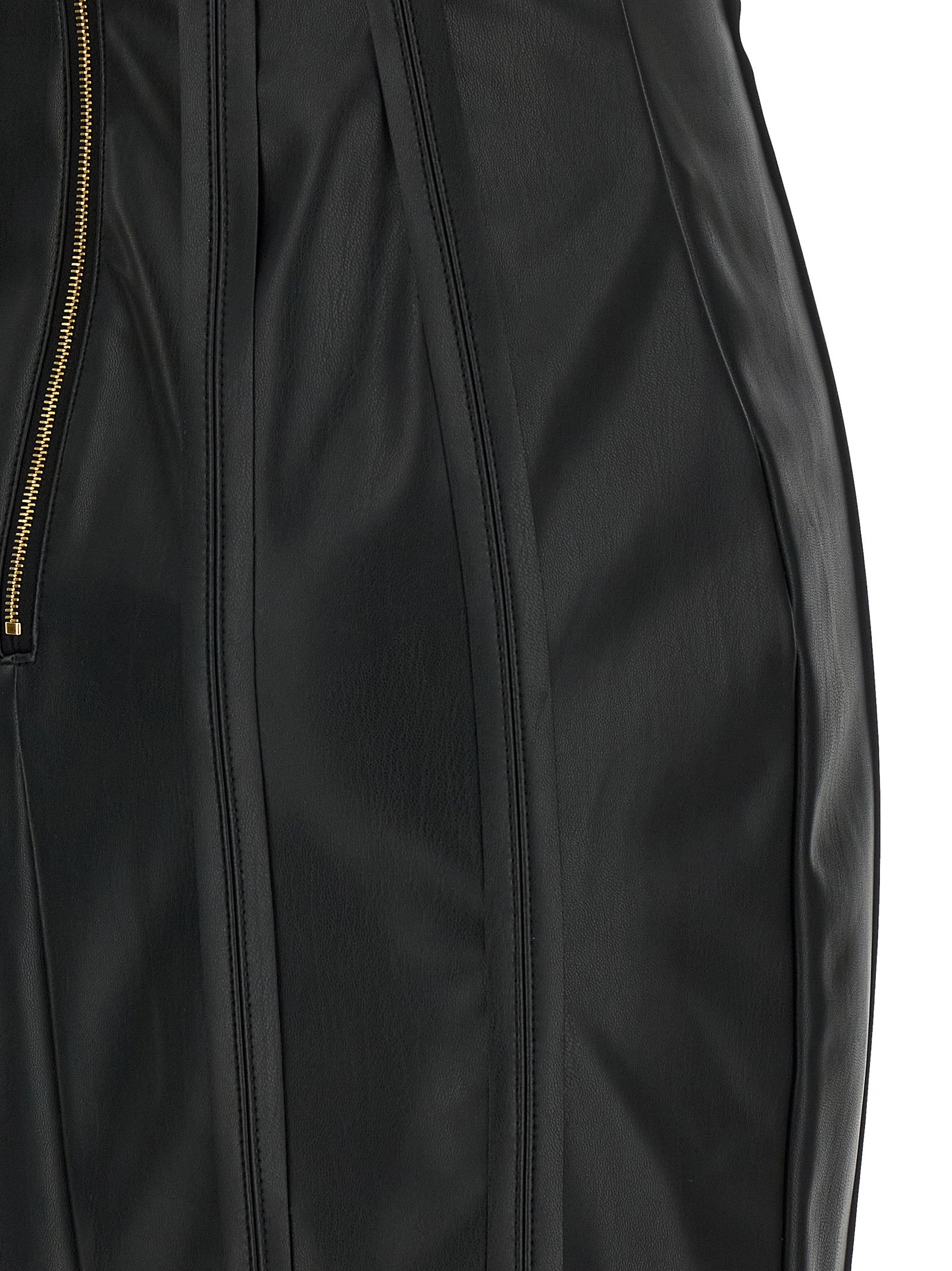 Elisabetta Franchi Schwarzes Midikleid aus Viskose