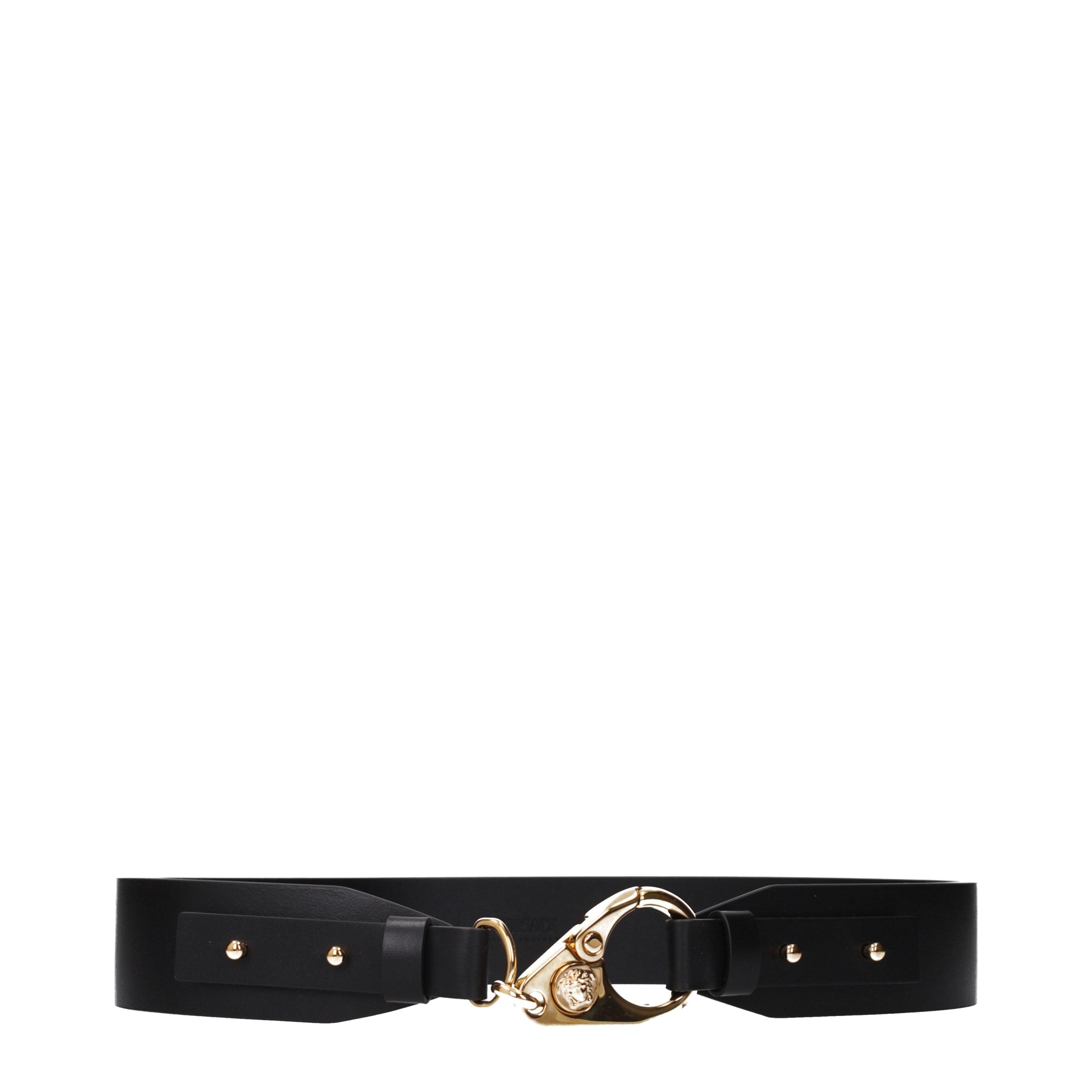 Versace Schwarzer Ledergürtel Regular