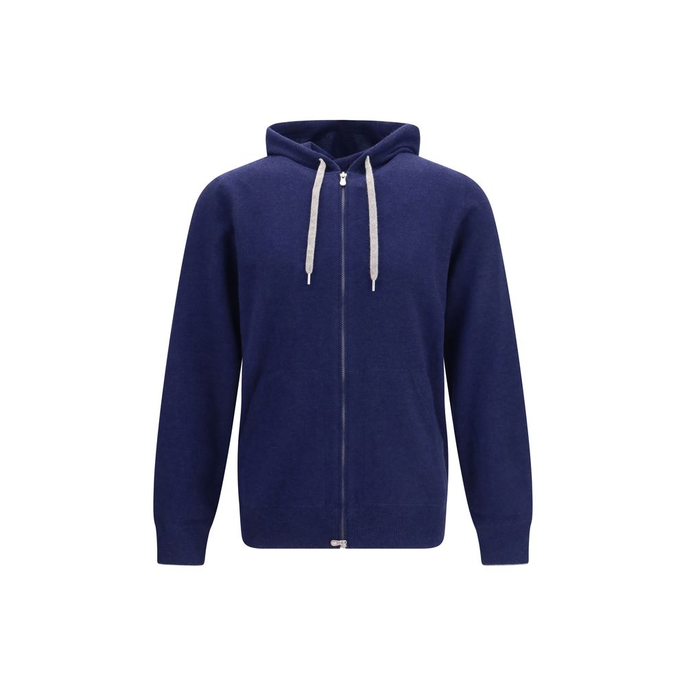 Brunello Cucinelli Blauer Kaschmir-Pullover