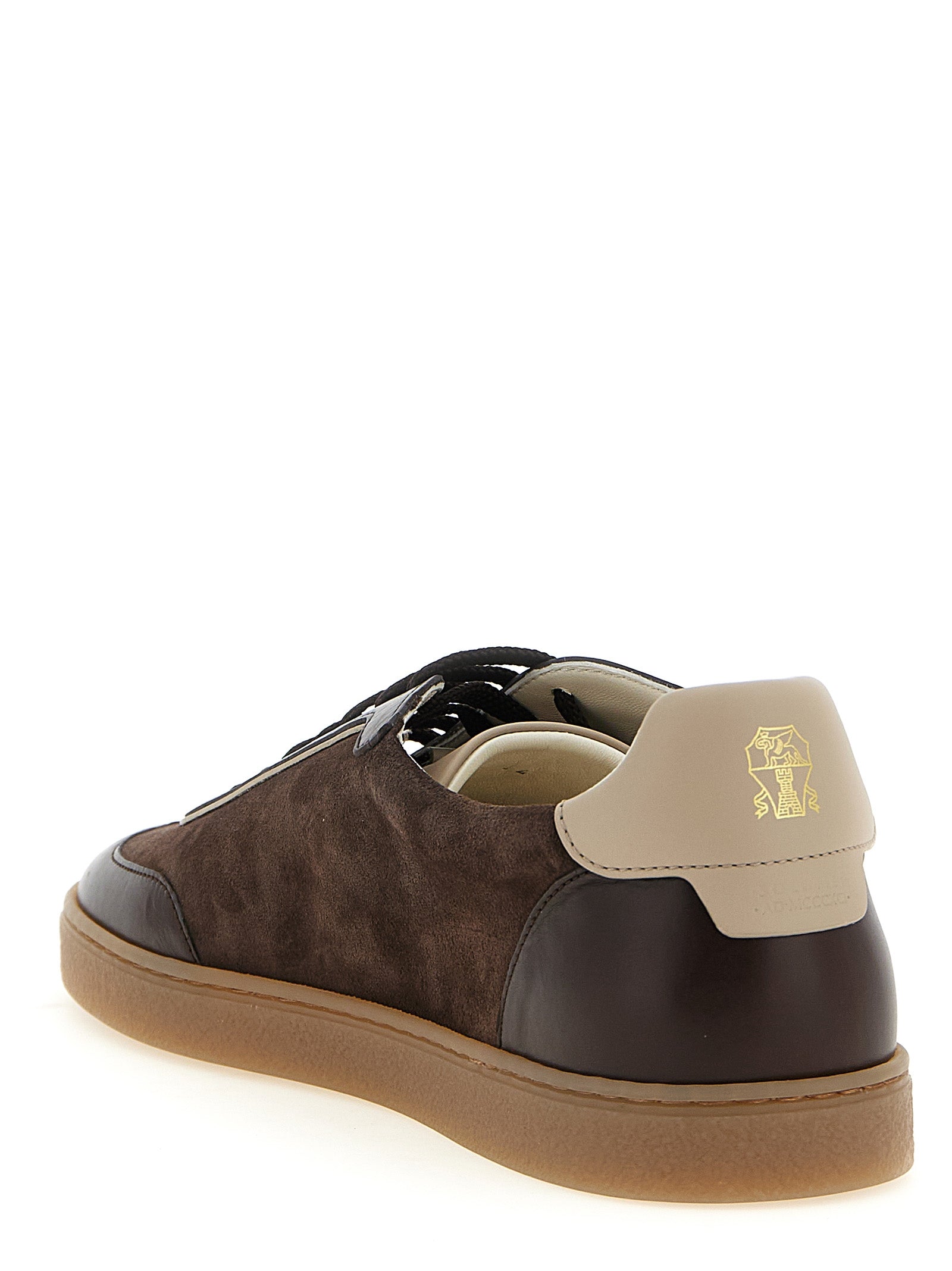 Brunello Cucinelli Sneakers aus braunem Kalbsleder