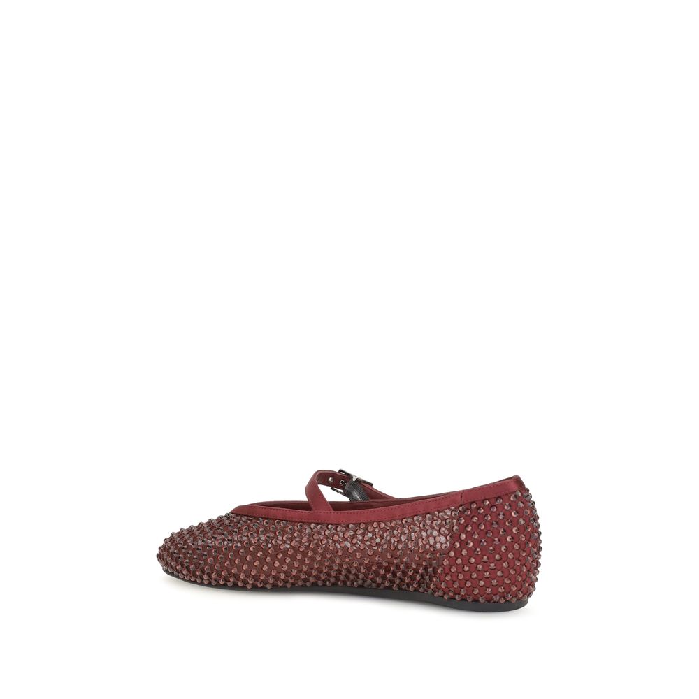 LE SILLA Bordeaux Kalbsleder Bos Taurus Ballerinas