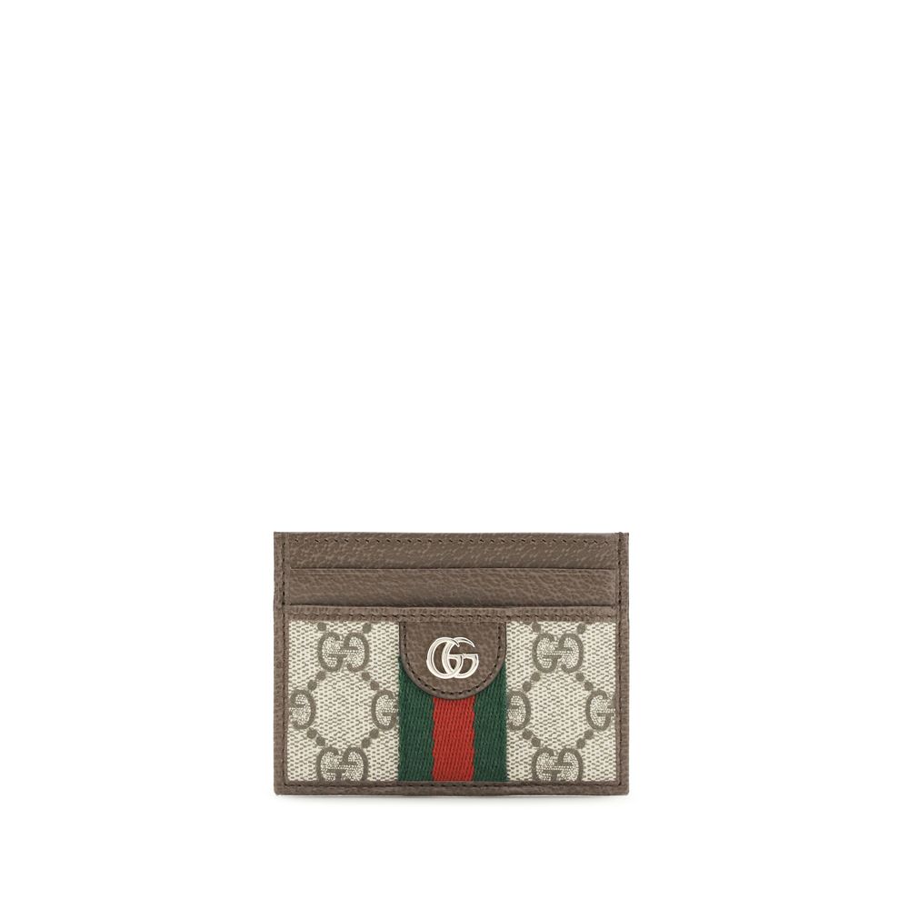 Gucci Brauner Kartenhalter aus Polyethylen
