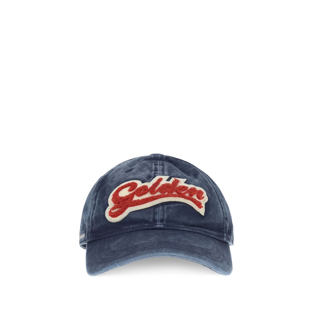 Golden Goose Blaue Baumwollkappe (Baseball Cap)