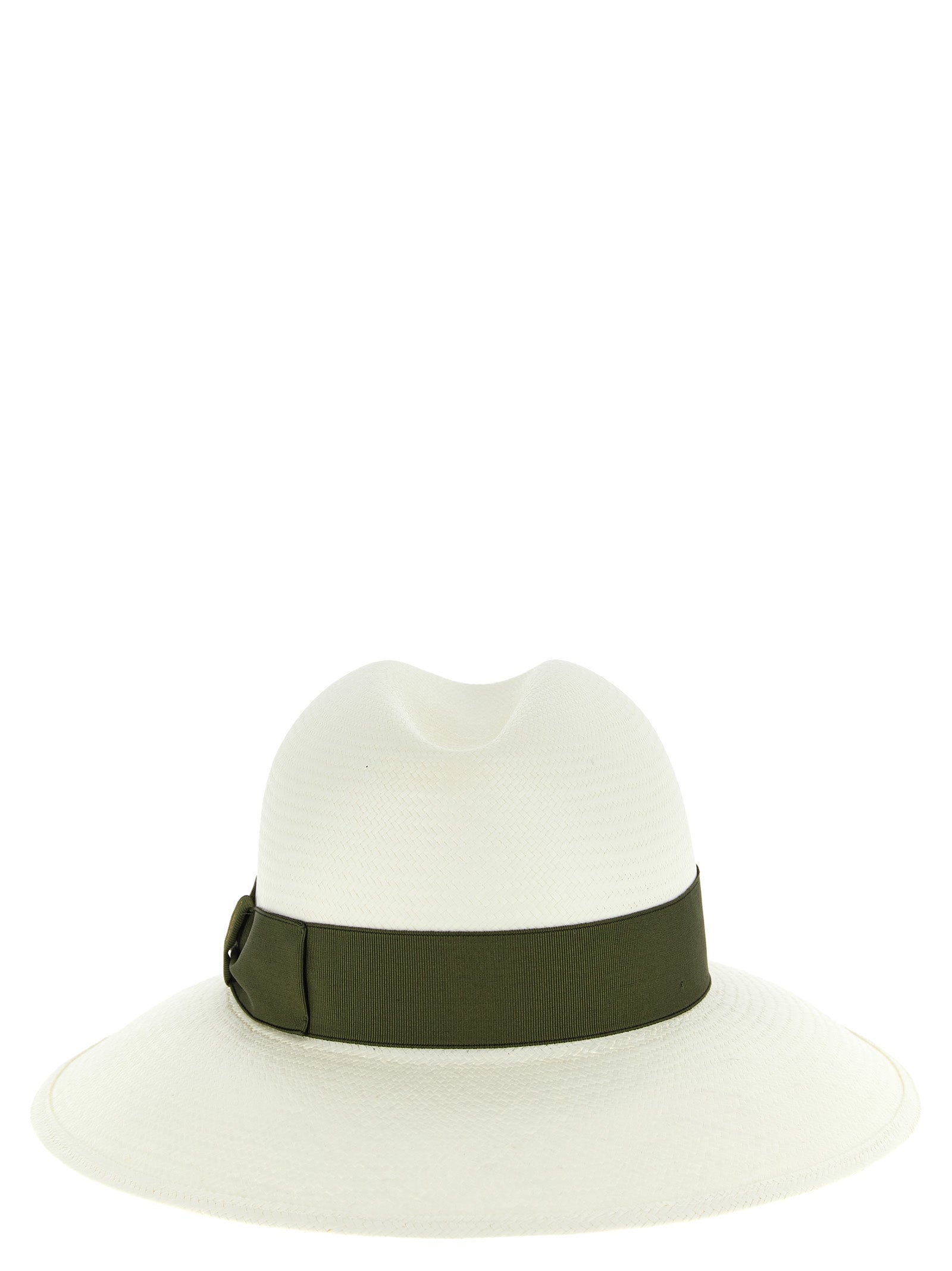Borsalino Zweifarbiger Fedora aus Hanf