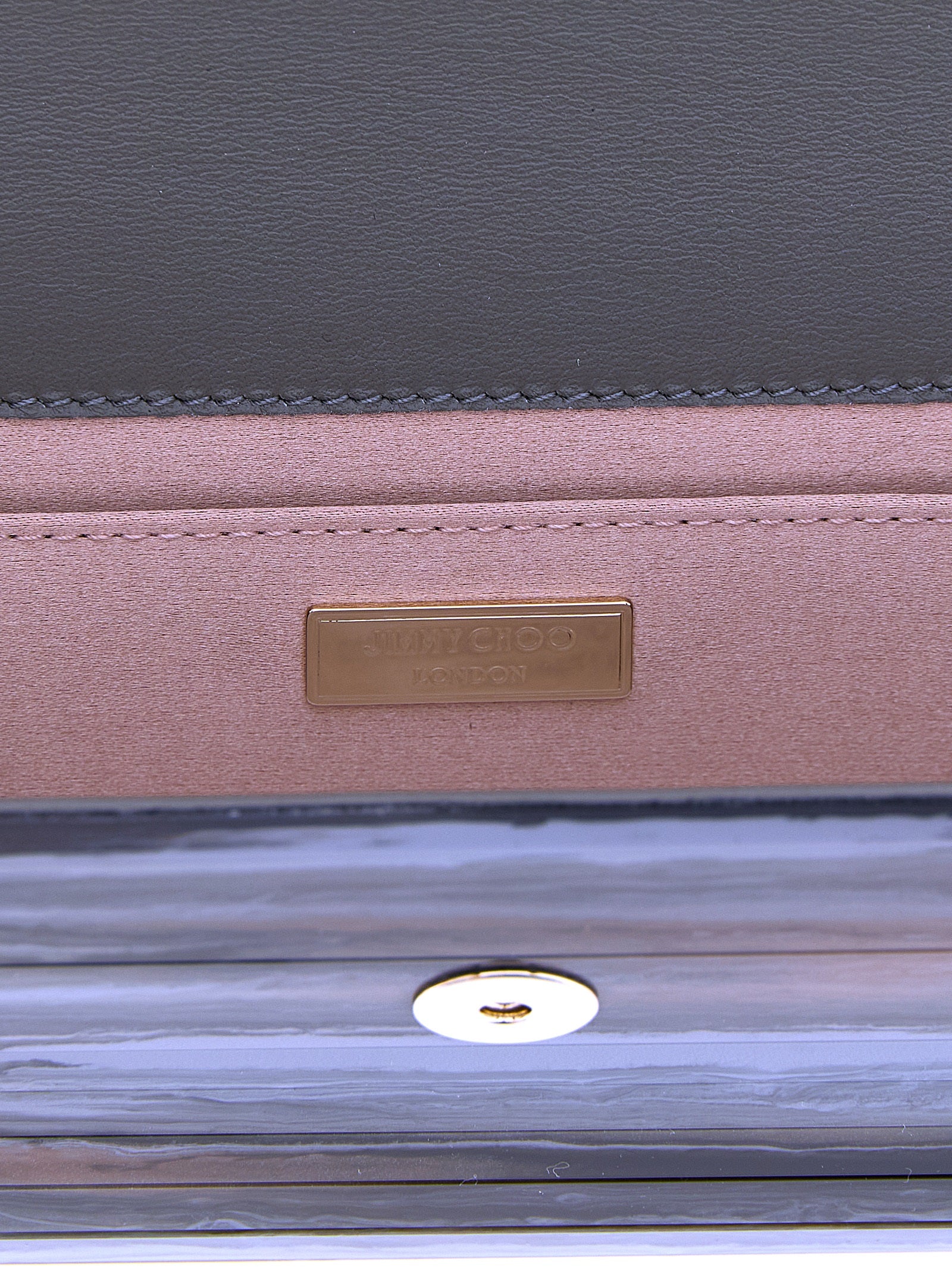 Jimmy Choo Graue Clutch aus Polyester