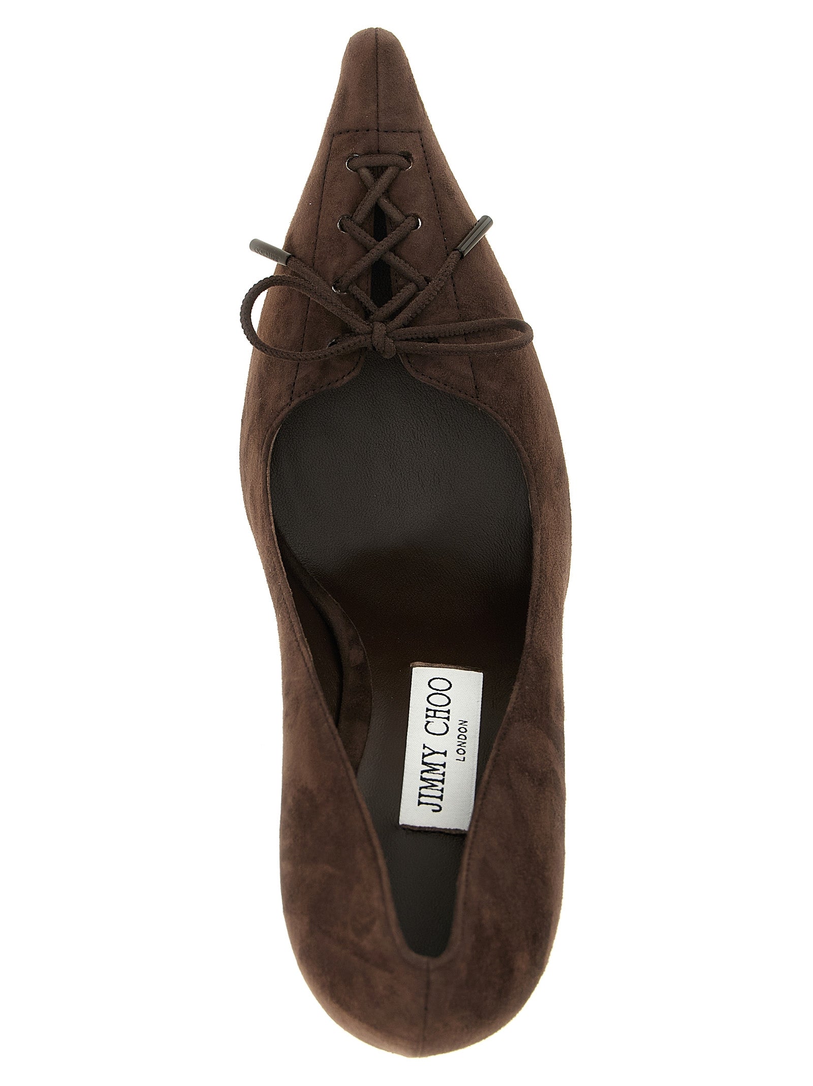 Jimmy Choo Braune Leder Pumps mit hohem Absatz