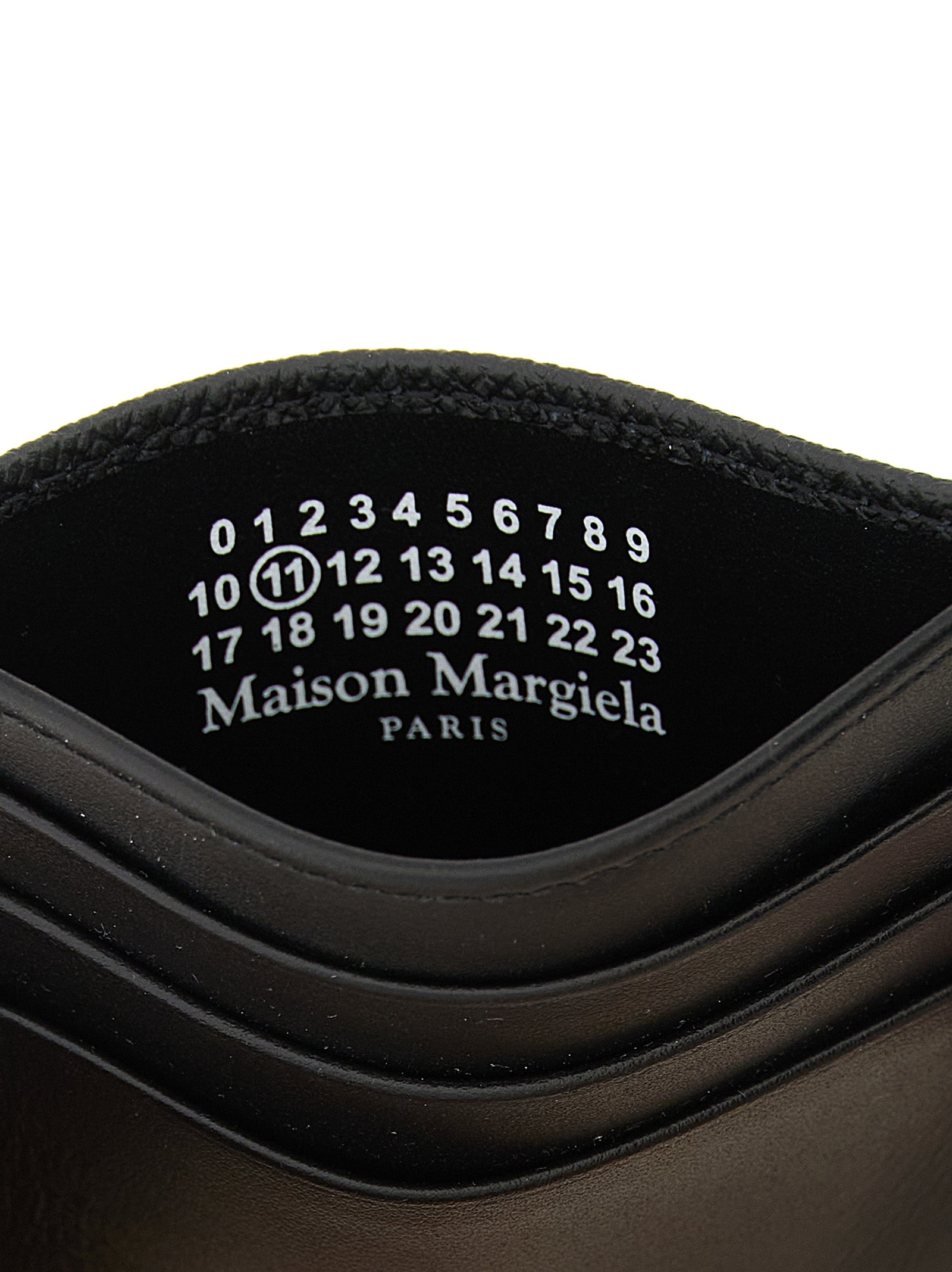 Maison Margiela Schwarzer Kalbsleder-Kartenetui
