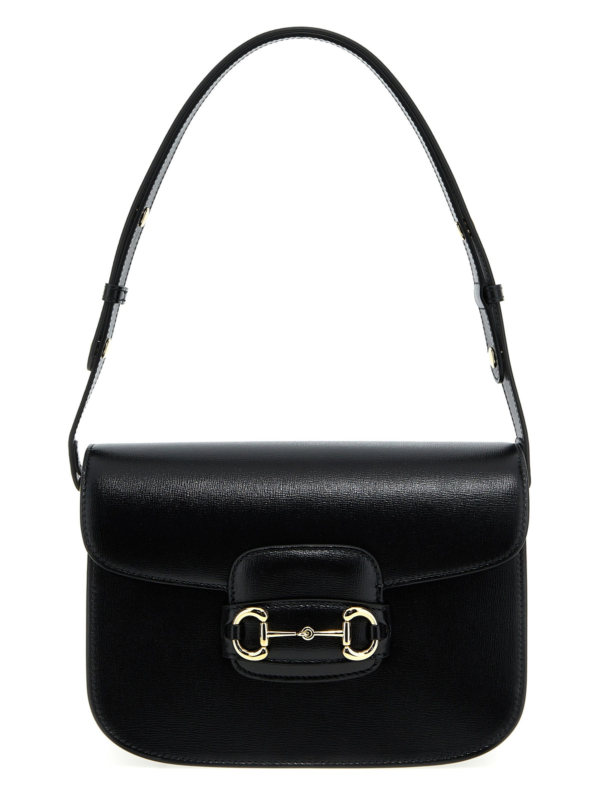 Gucci Schwarze Leder Umhängetasche