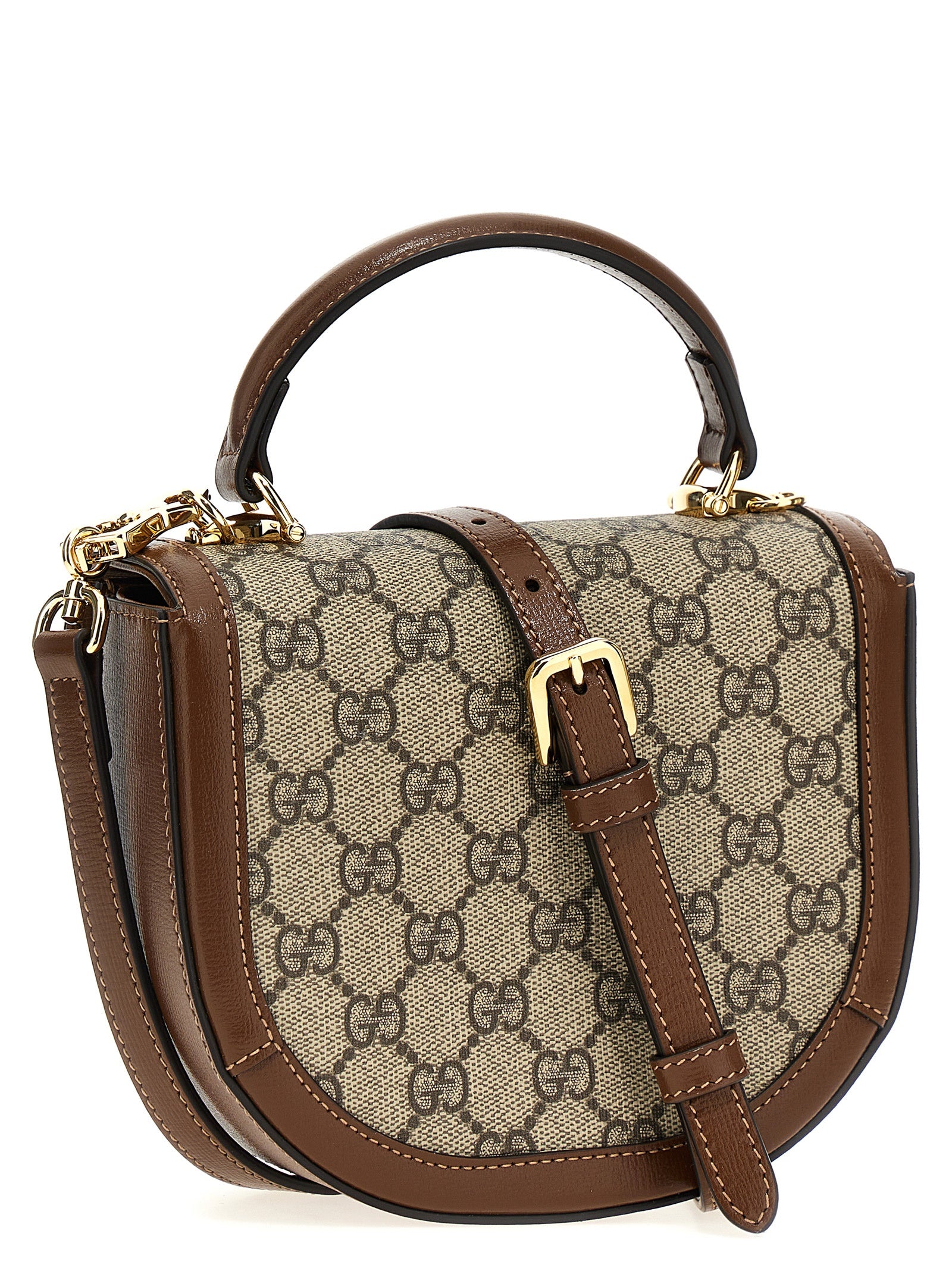 Gucci Braune Handtasche aus Polyethylen