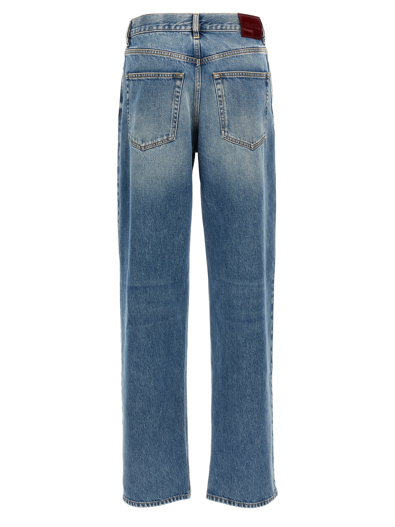 Gucci Blaue Baumwoll-Boyfriend-Jeans