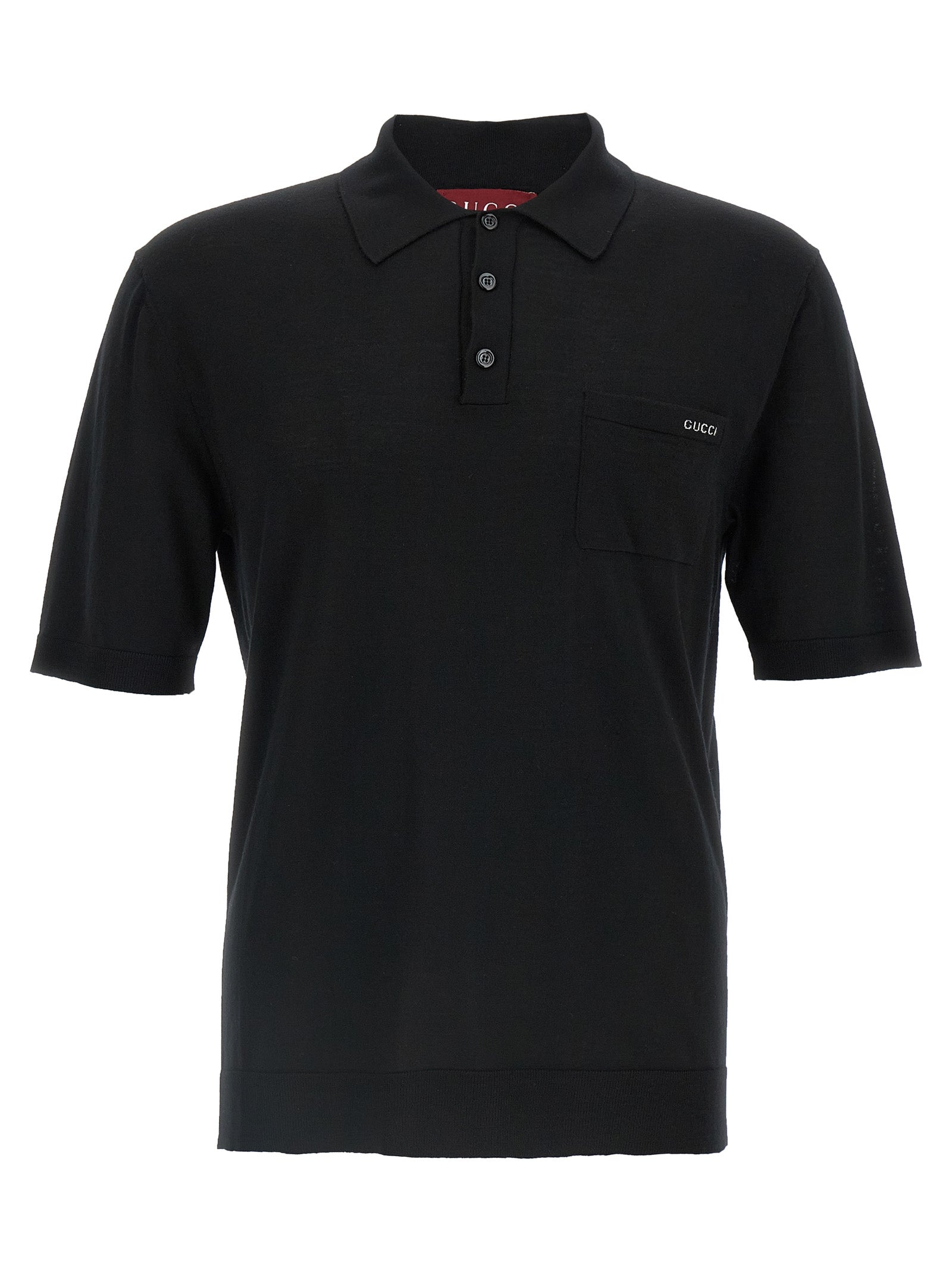 Gucci Schwarzes Woll-Poloshirt