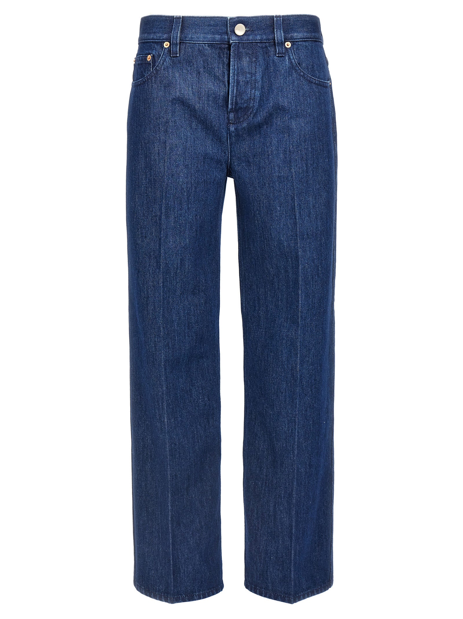 Gucci Blaue Jeans aus Baumwolle im geraden Schnitt