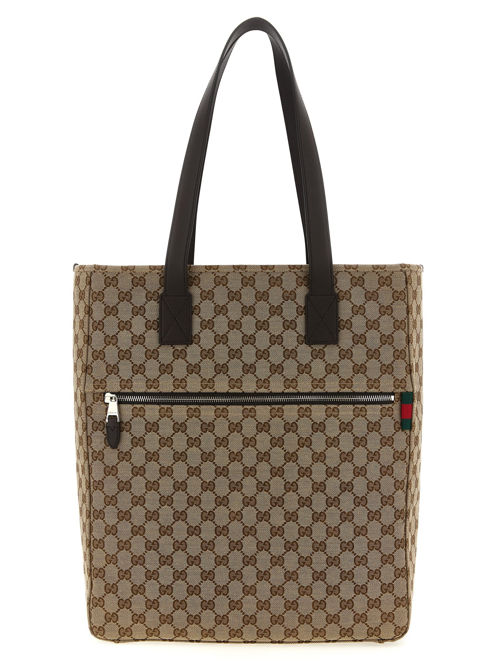 Gucci Braune Schultertasche aus Polyester