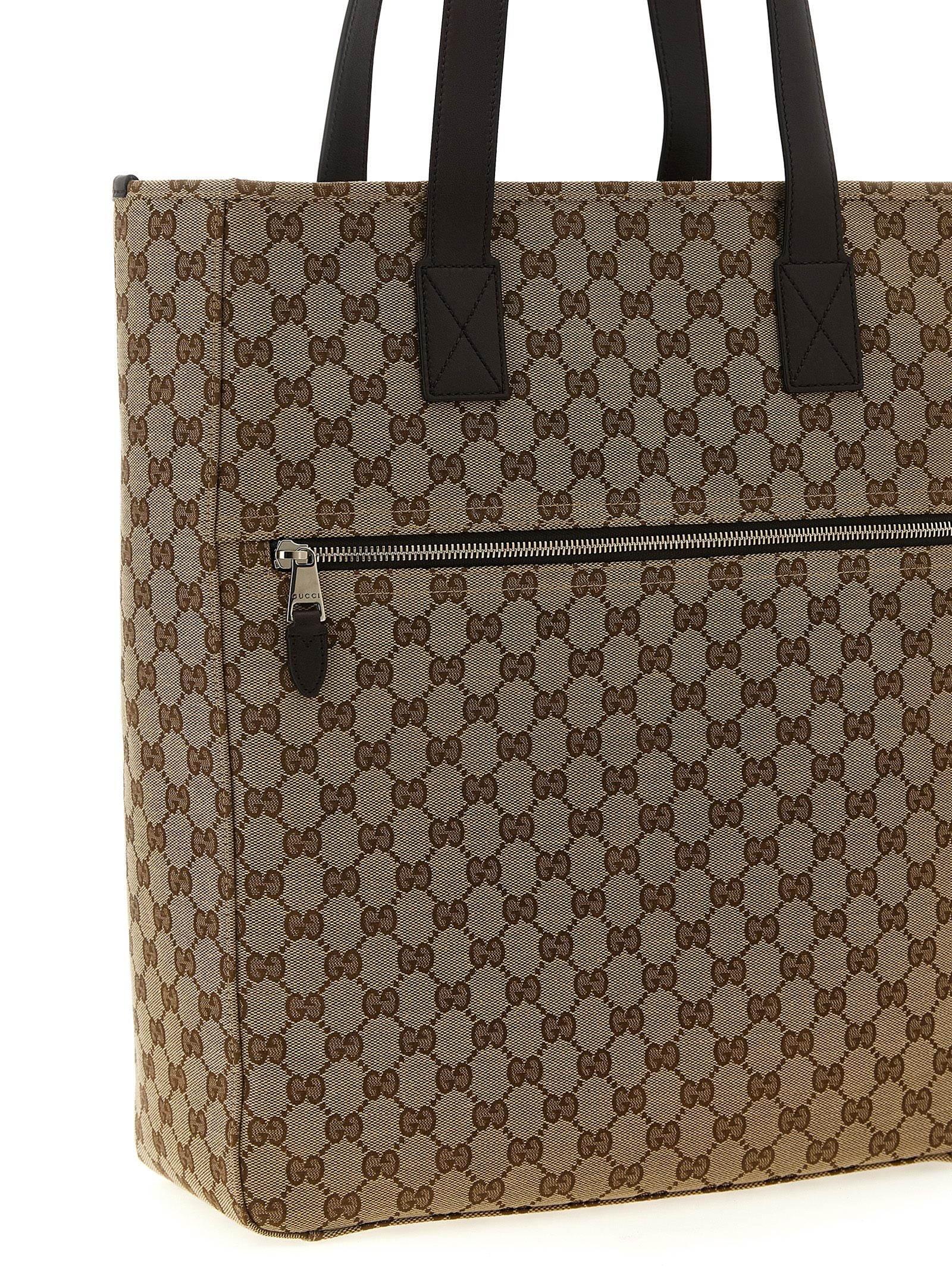 Gucci Braune Schultertasche aus Polyester