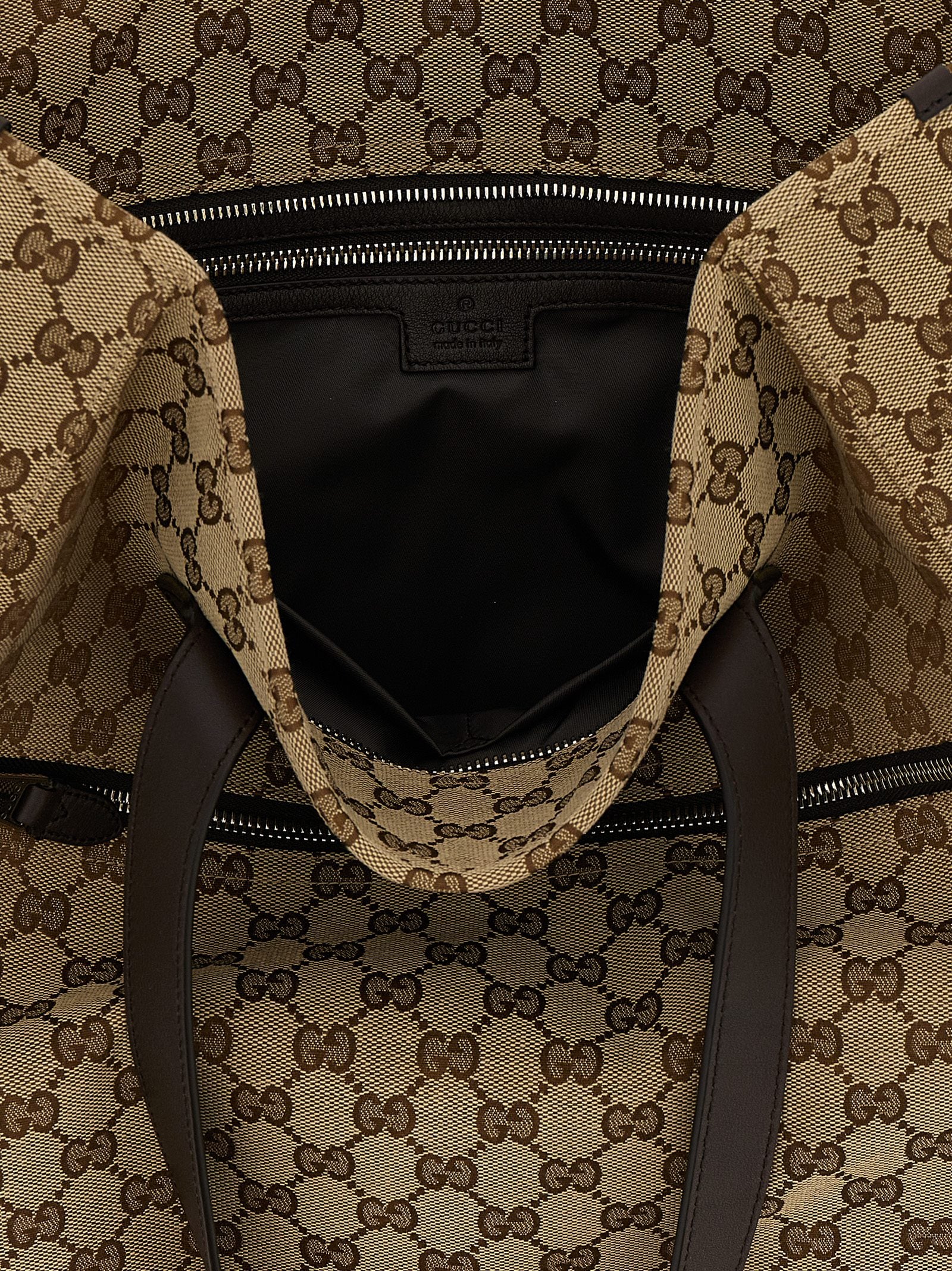 Gucci Braune Schultertasche aus Polyester