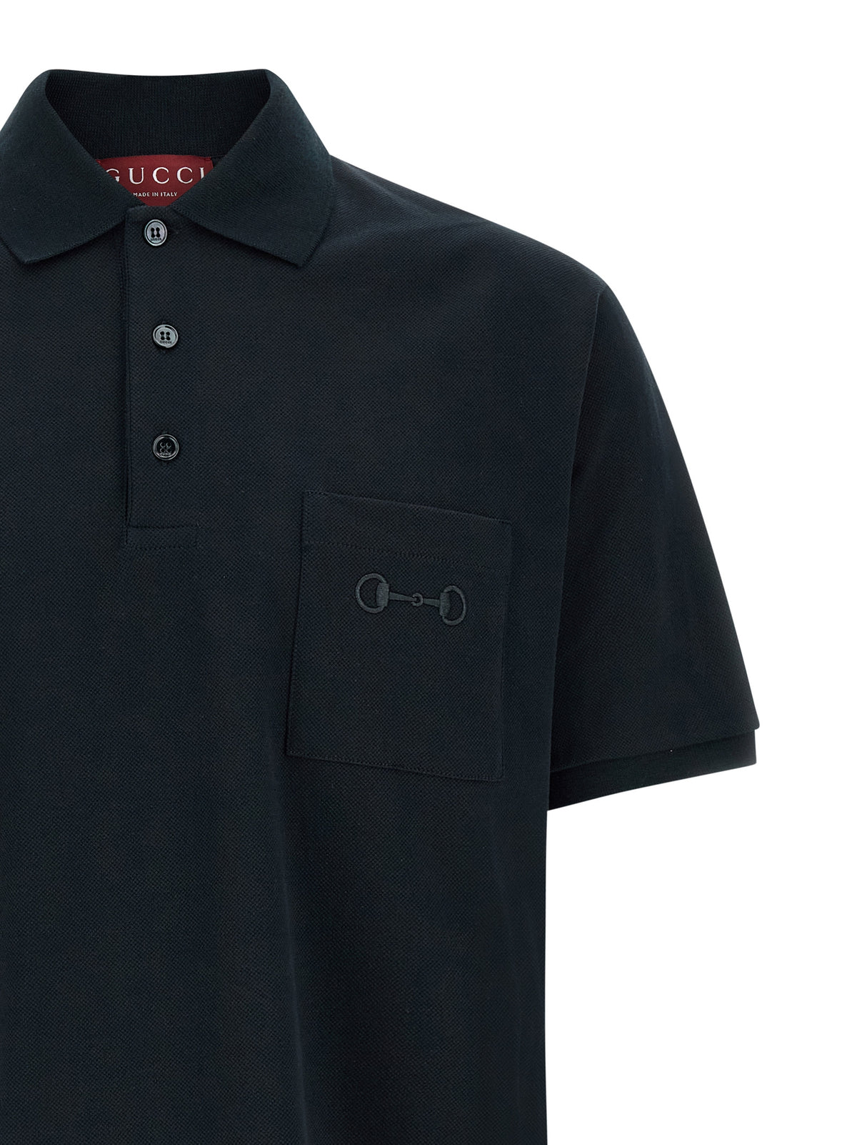 Gucci Blaues Baumwoll-Polohemd