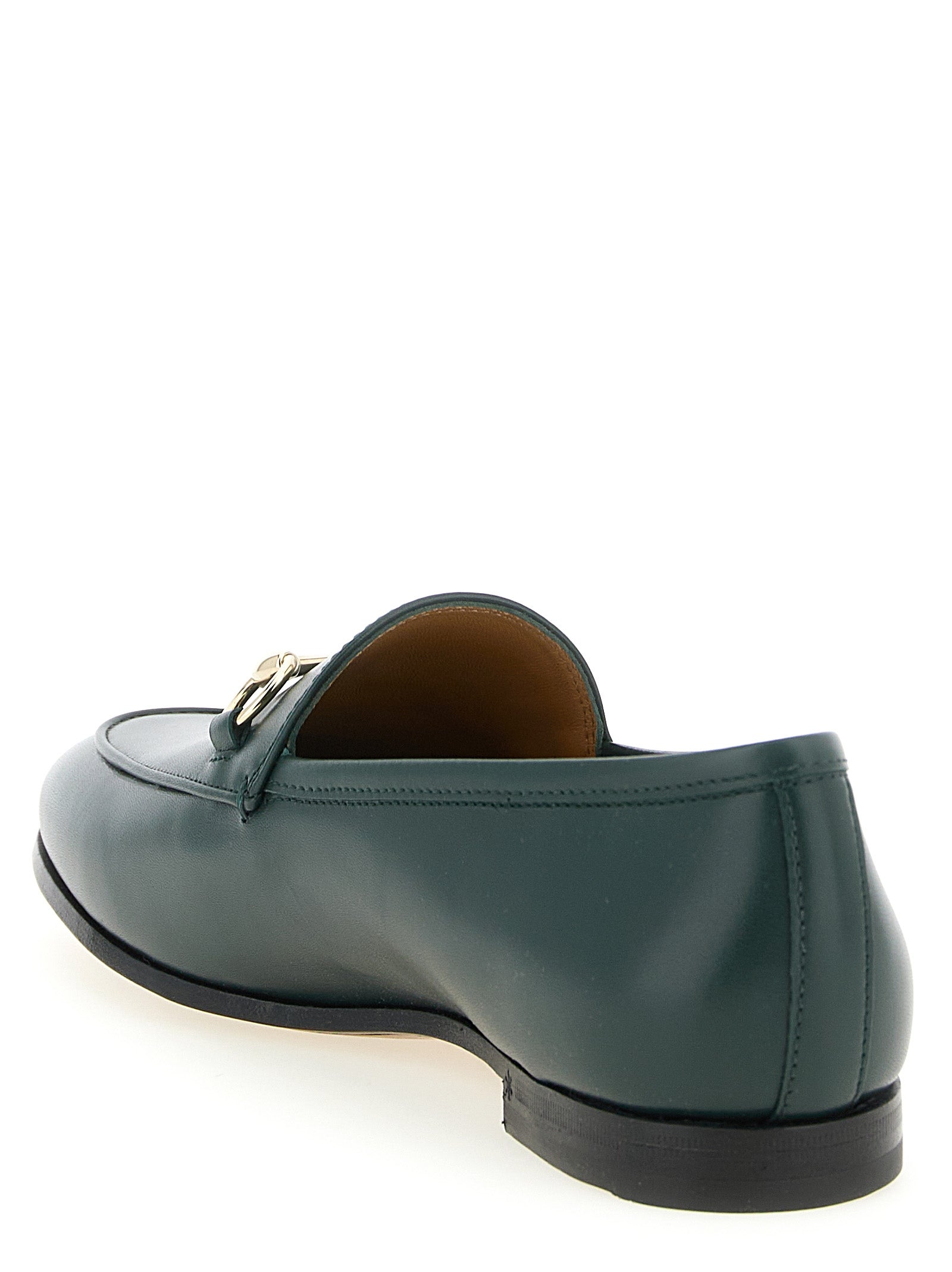 Gucci Zweifarbige Kalbsleder-Loafer zum Hineinschlüpfen