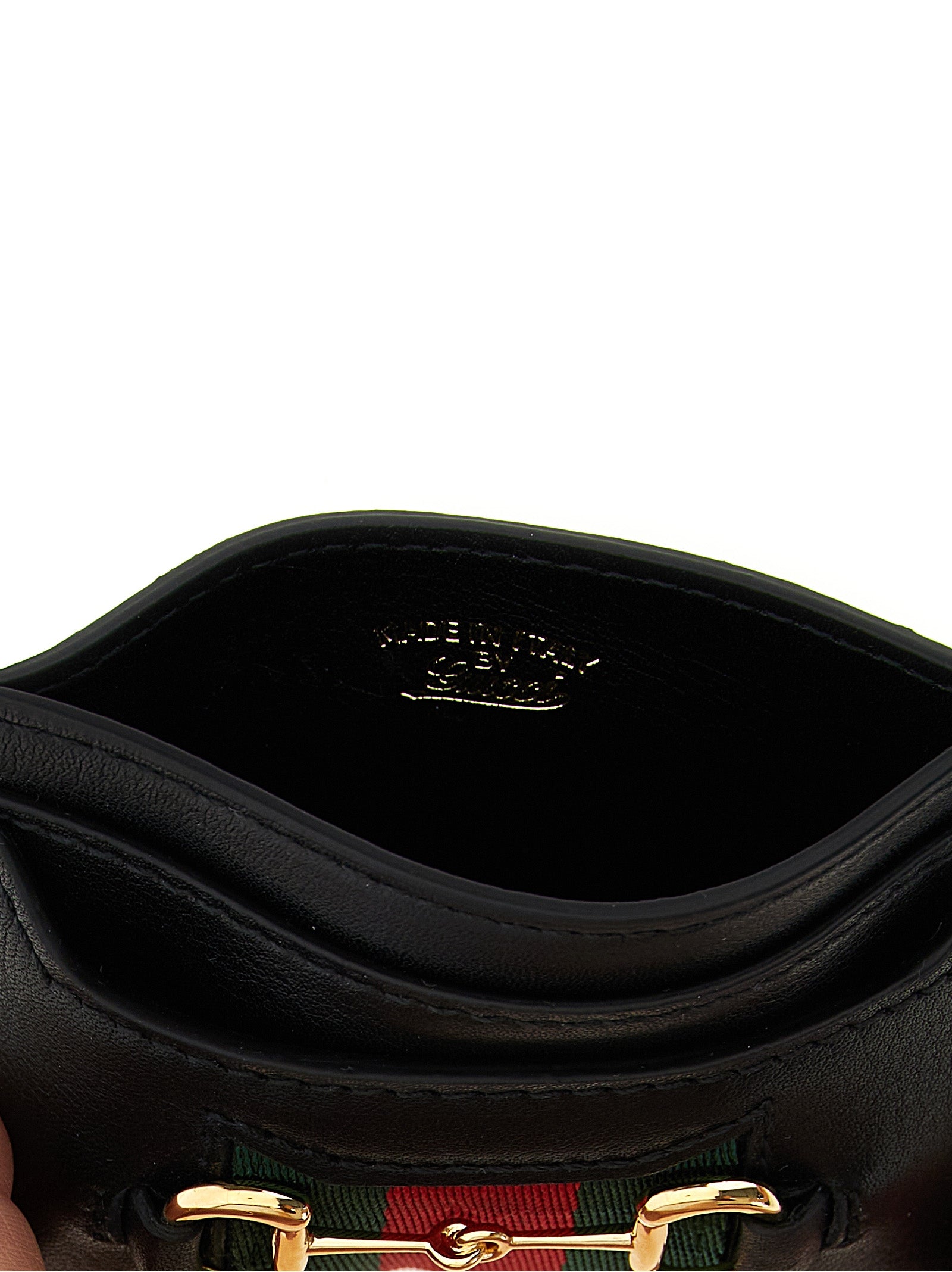 Gucci Schwarzer Kalbsleder-Kartenetui